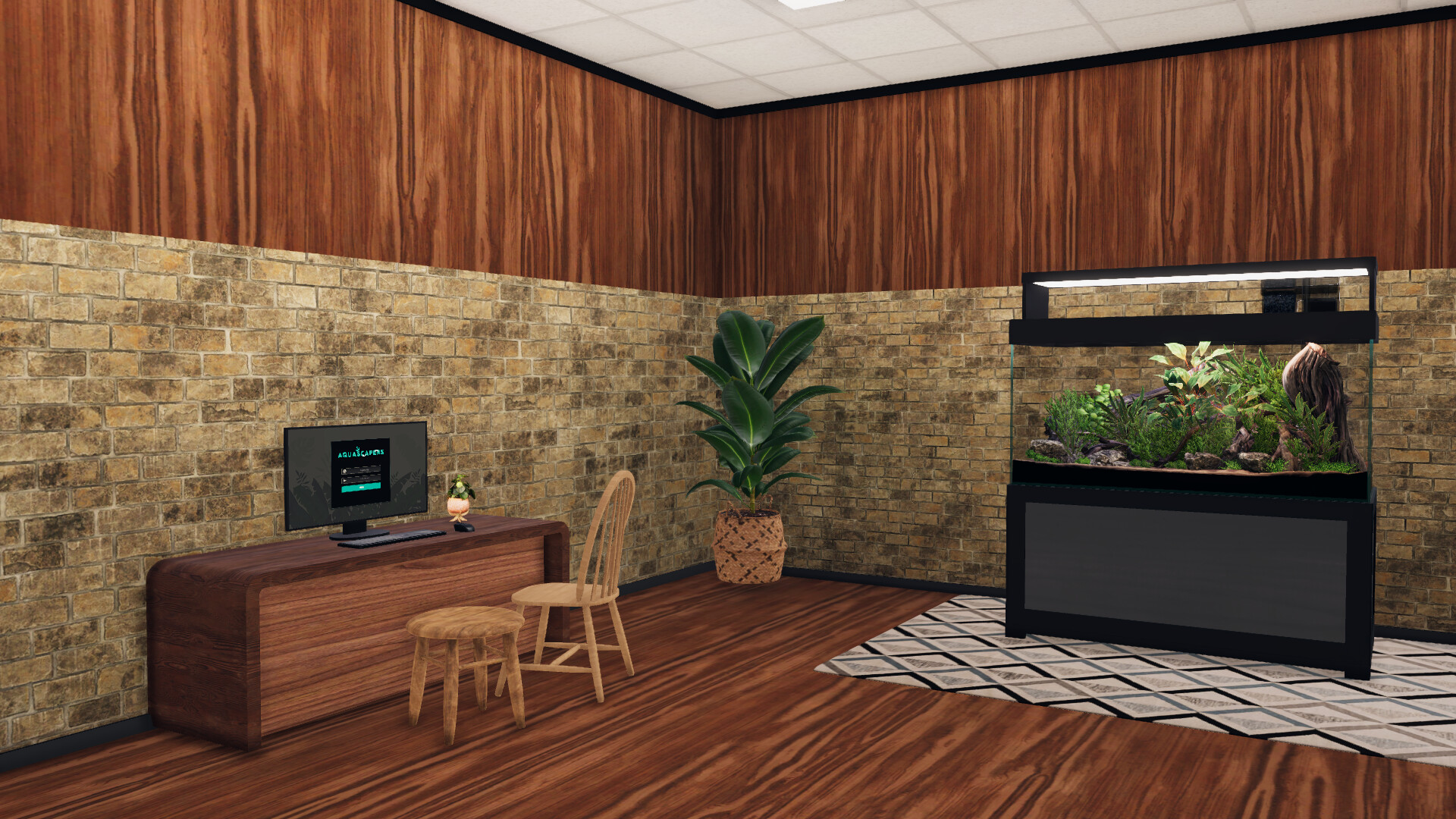 Скриншот: Aquascapers