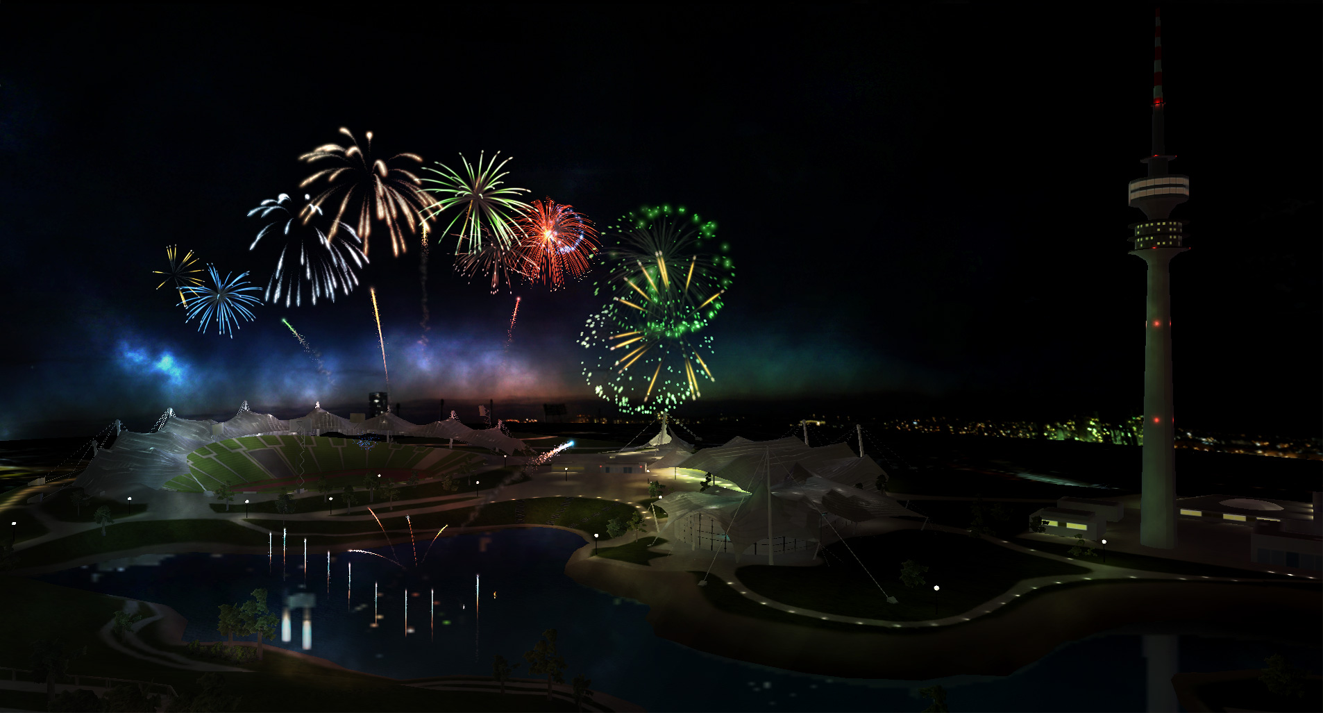 Скриншот: Fireworks Simulator