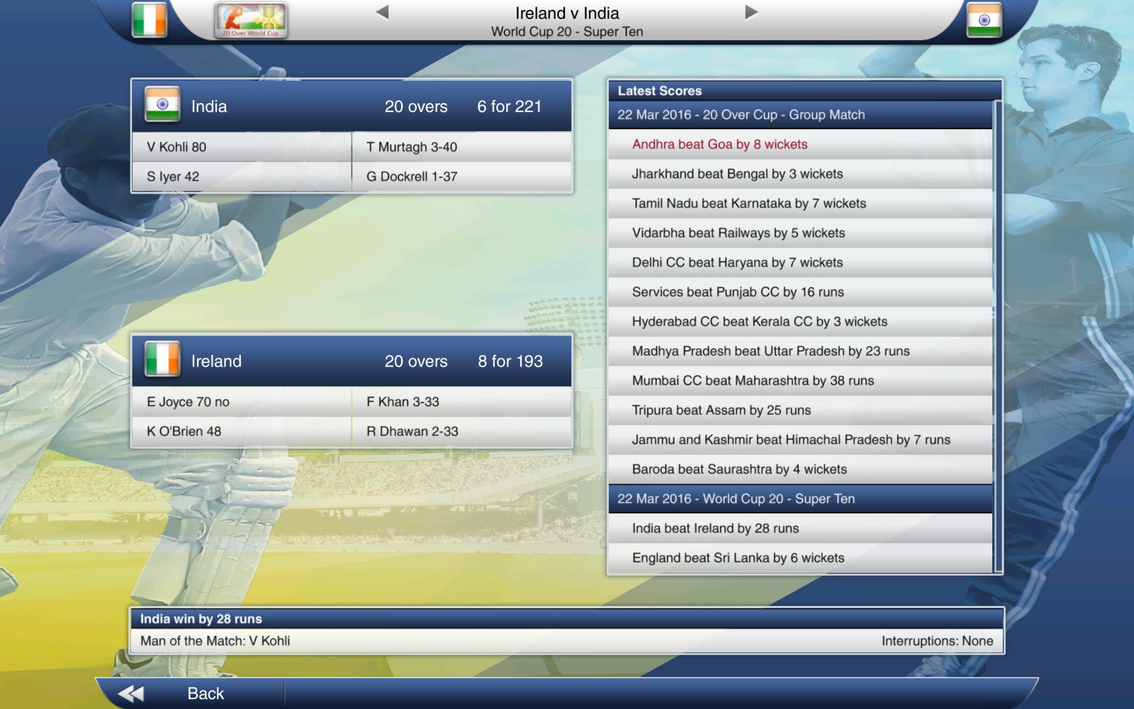 Скриншот 15: Cricket Captain 2015