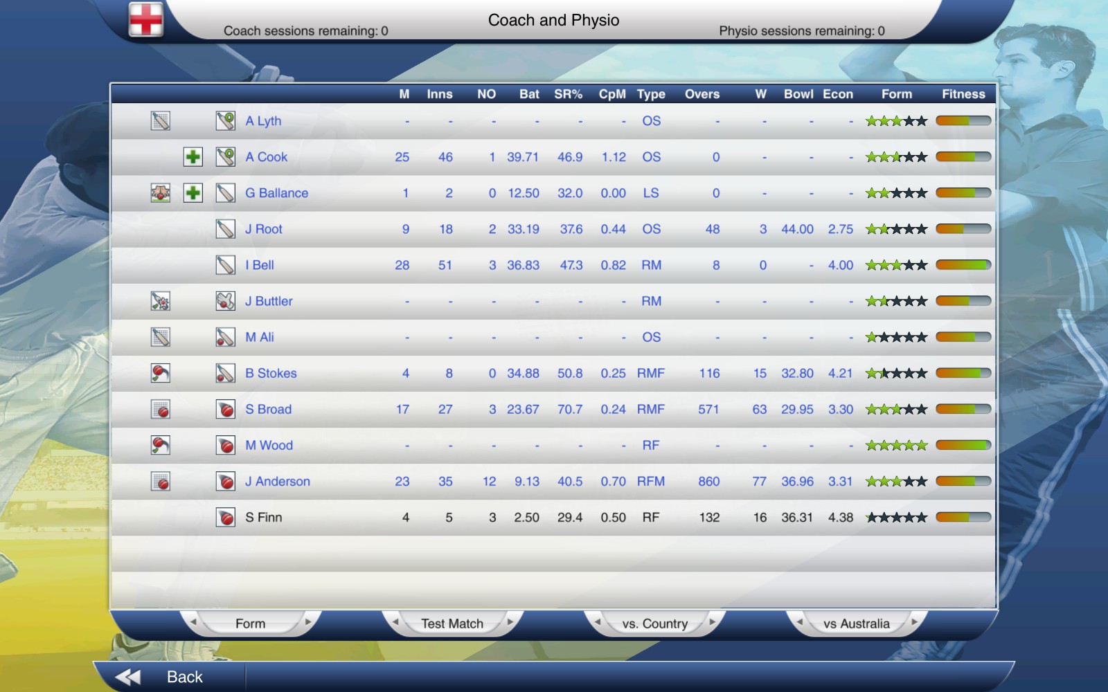 Скриншот 17: Cricket Captain 2015