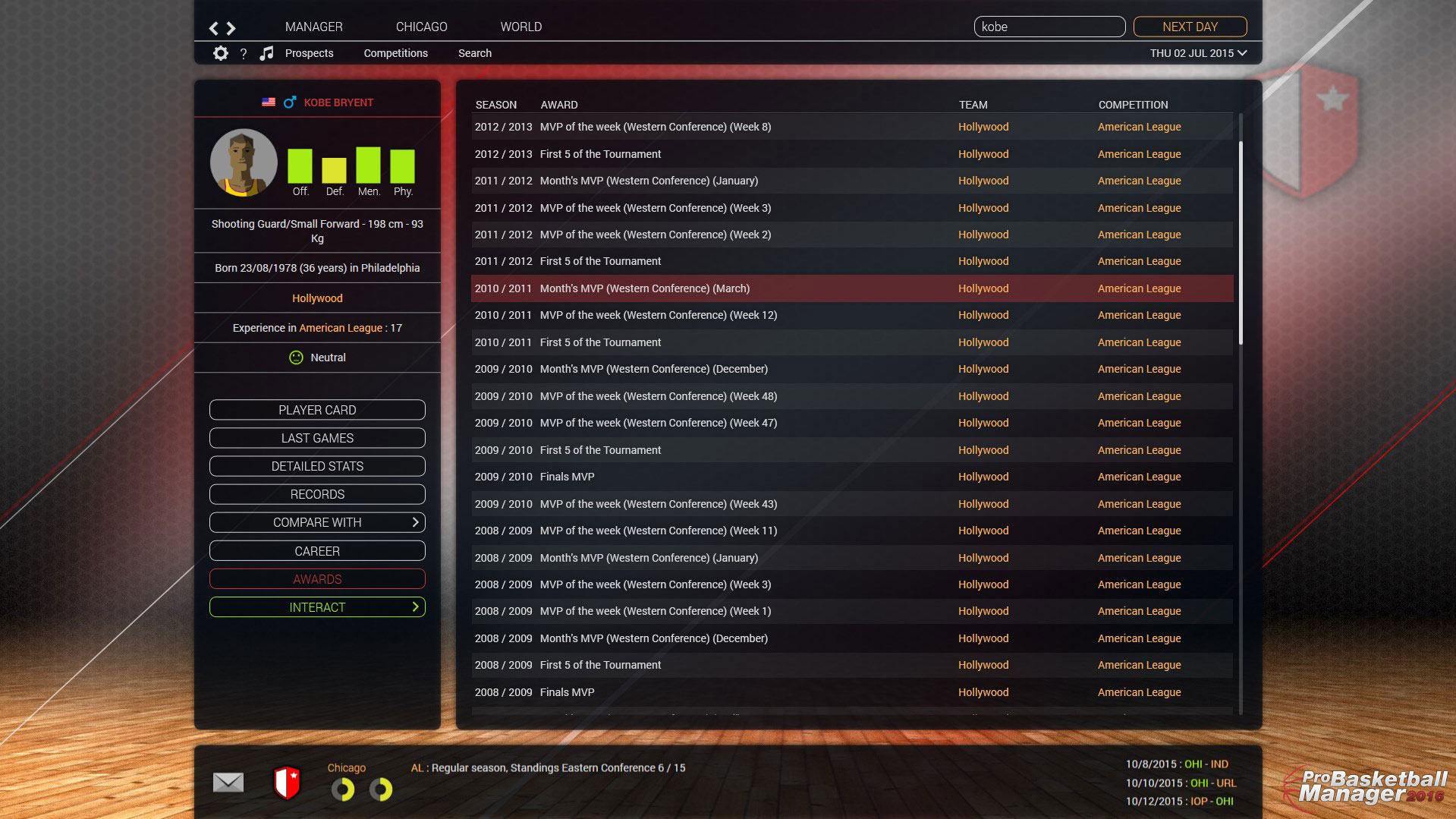 Скриншот 14: Pro Basketball Manager 2016