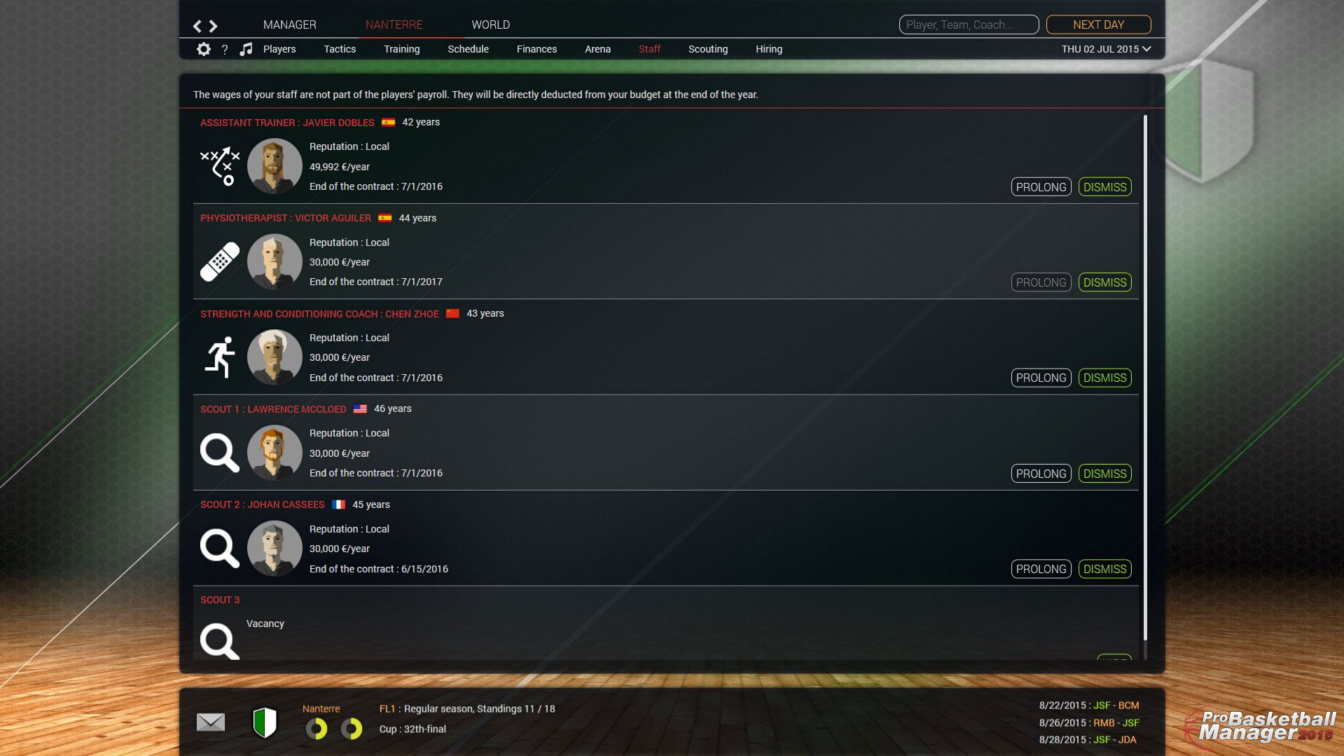 Скриншот: Pro Basketball Manager 2016