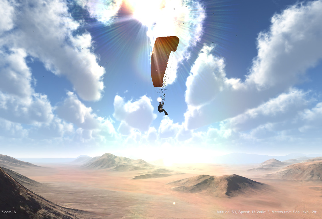 Скриншот: 3D Paraglider