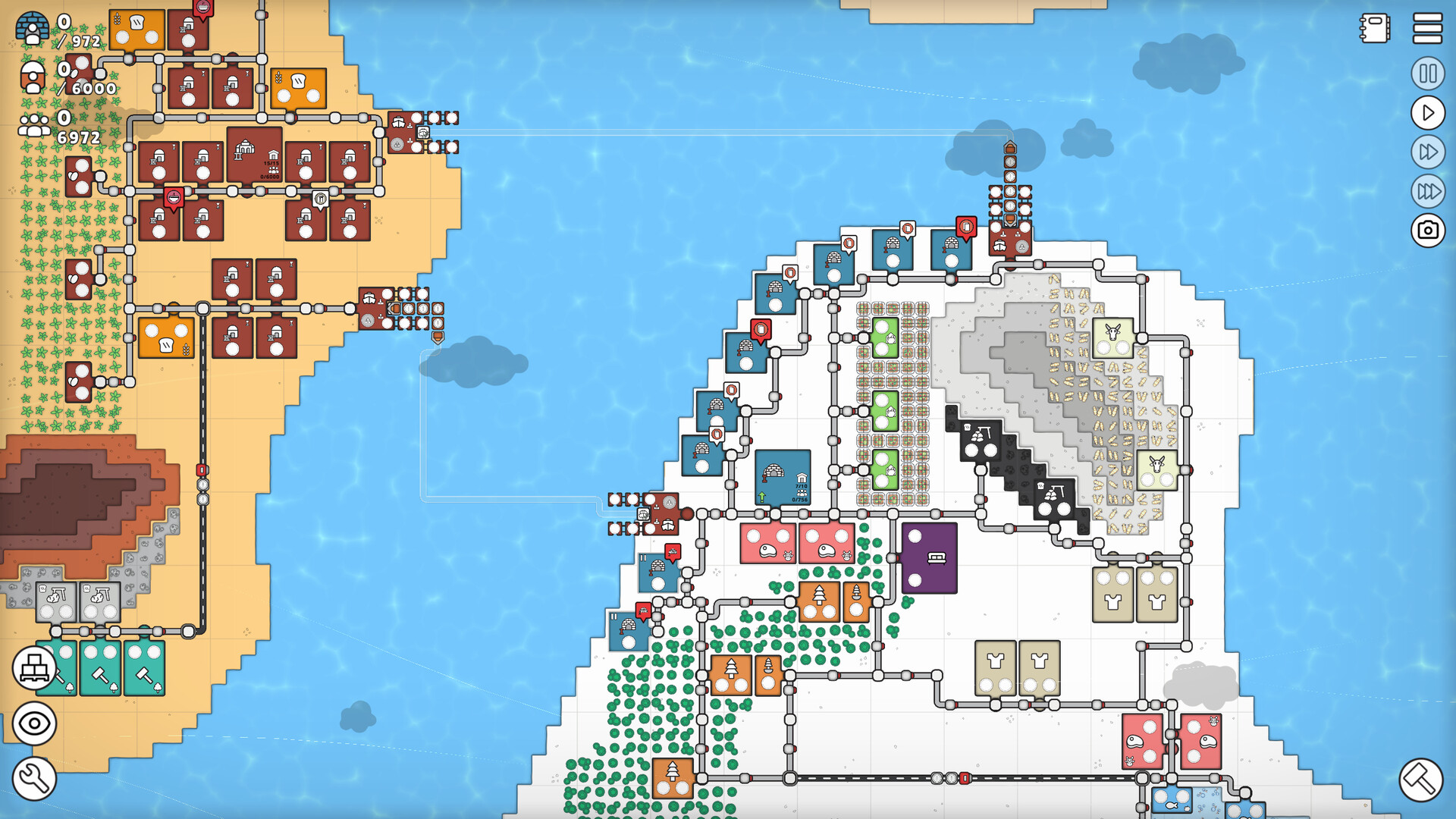 Скриншот: Mini Settlers