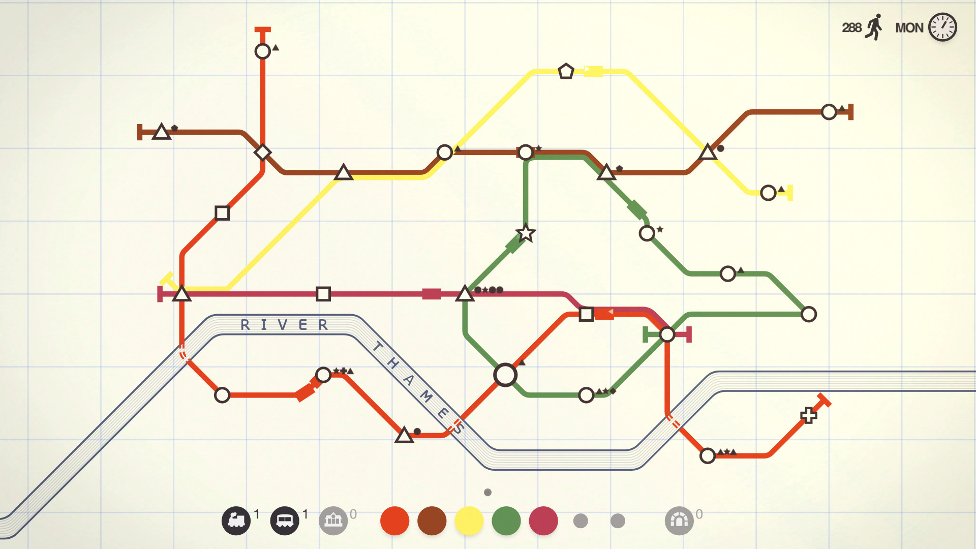 Скриншот: Mini Metro