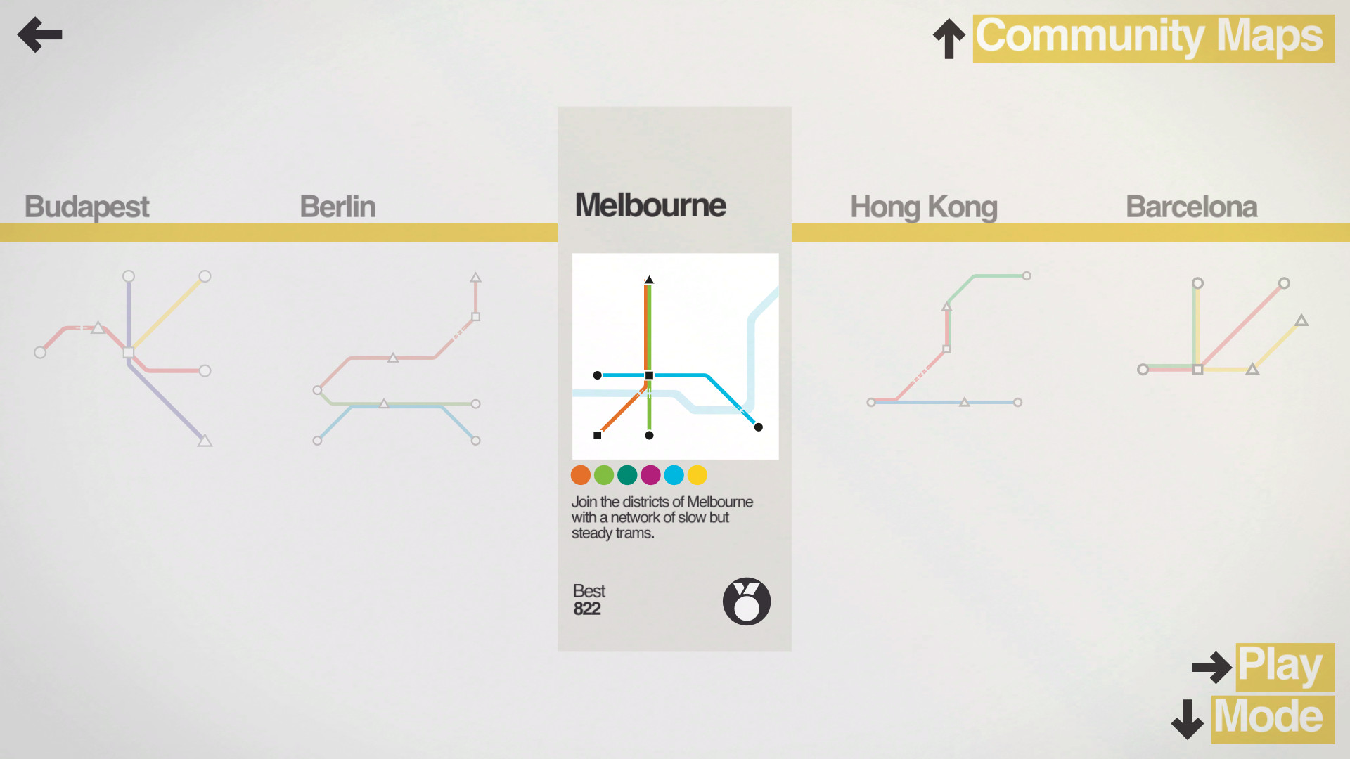 Скриншот: Mini Metro