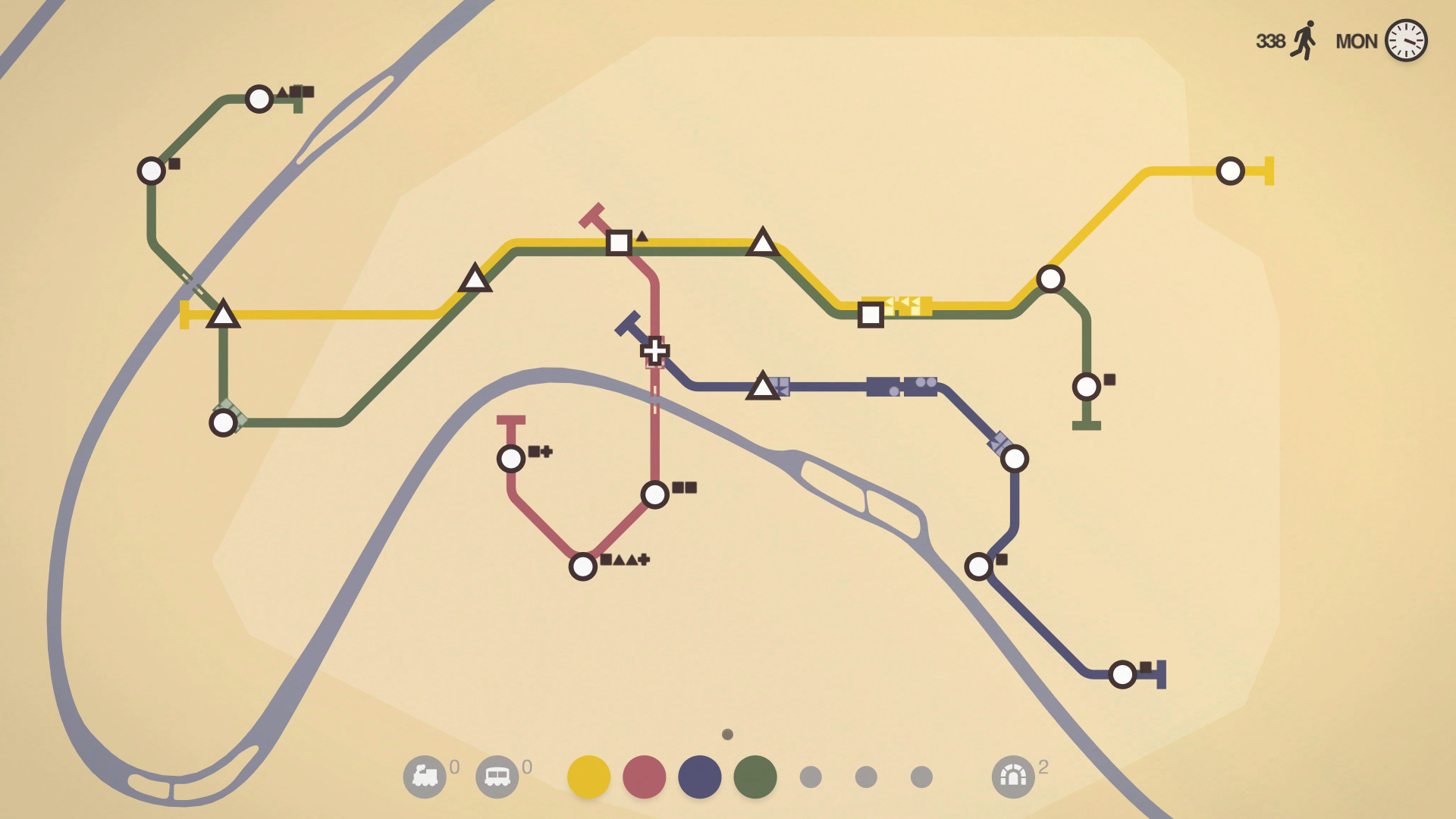 Скриншот: Mini Metro