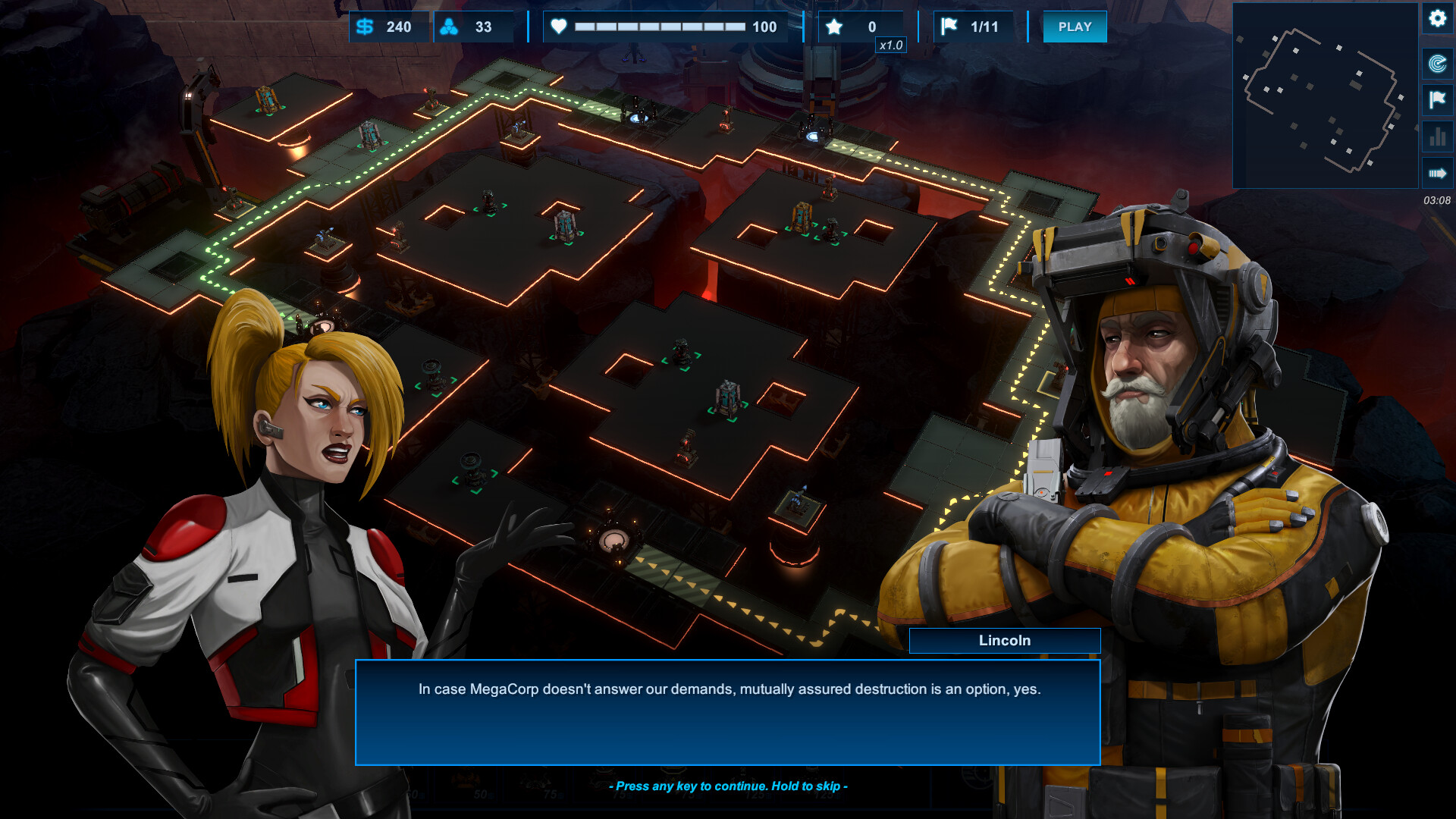 Скриншот: Axon TD: Uprising - Tower Defense