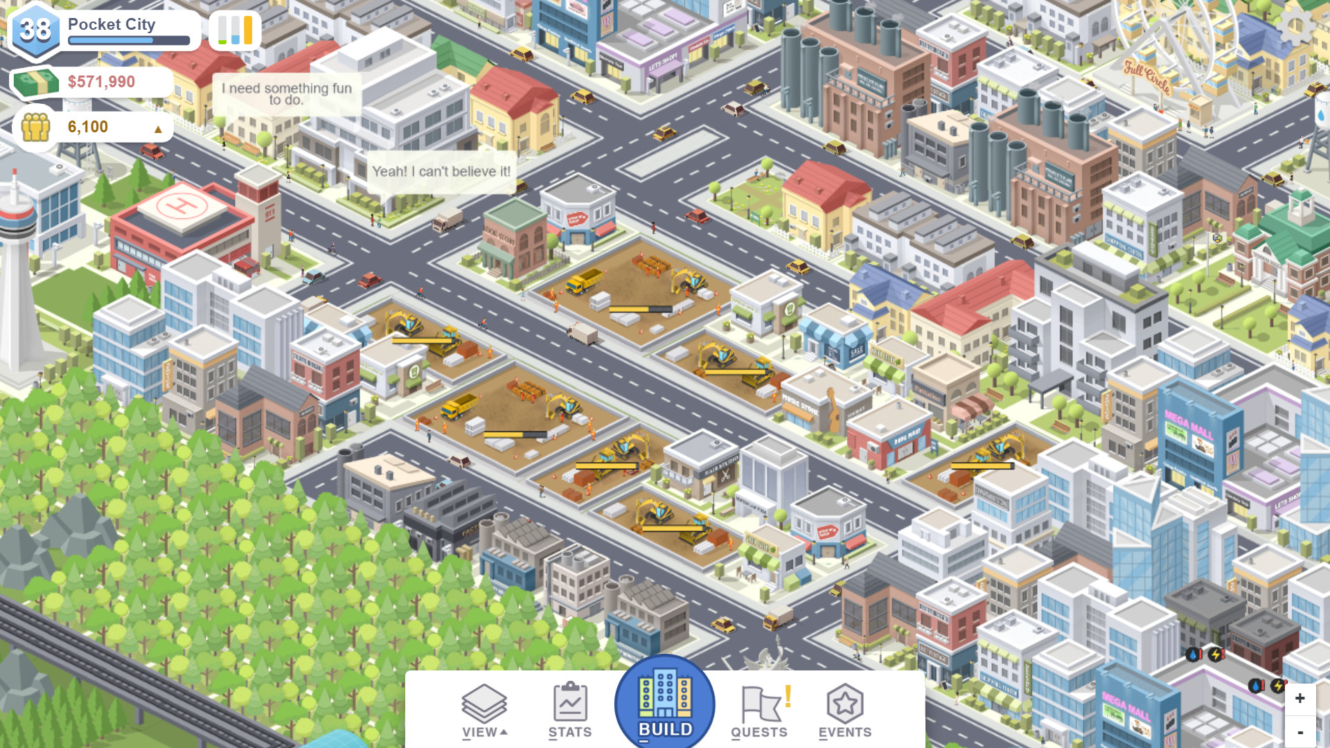 Скриншот: Pocket City
