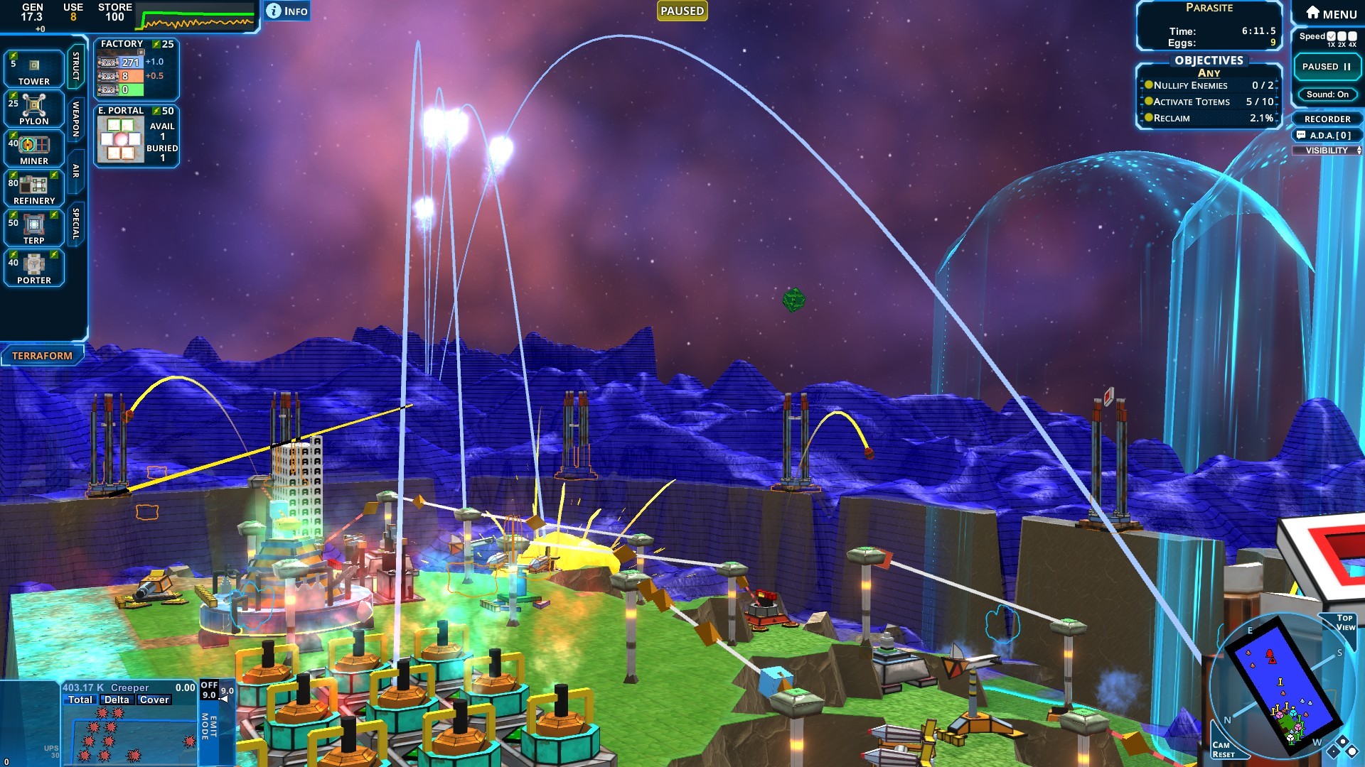 Скриншот: Creeper World 4