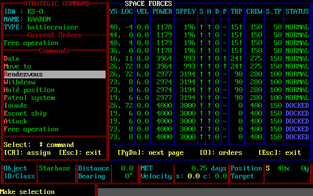 Скриншот: STAR FLEET II - Krellan Commander Version 2.0