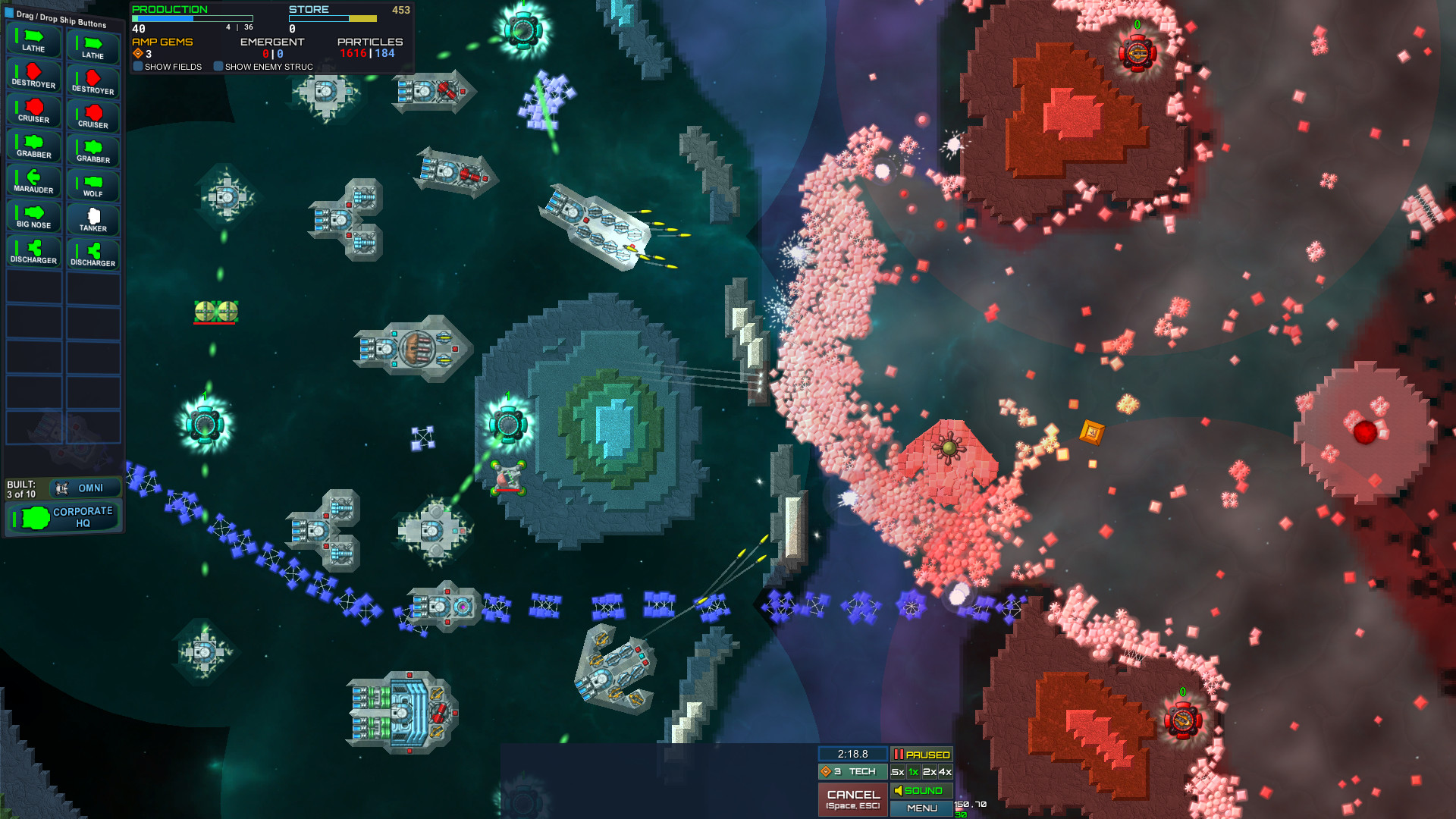 Скриншот: Particle Fleet: Emergence