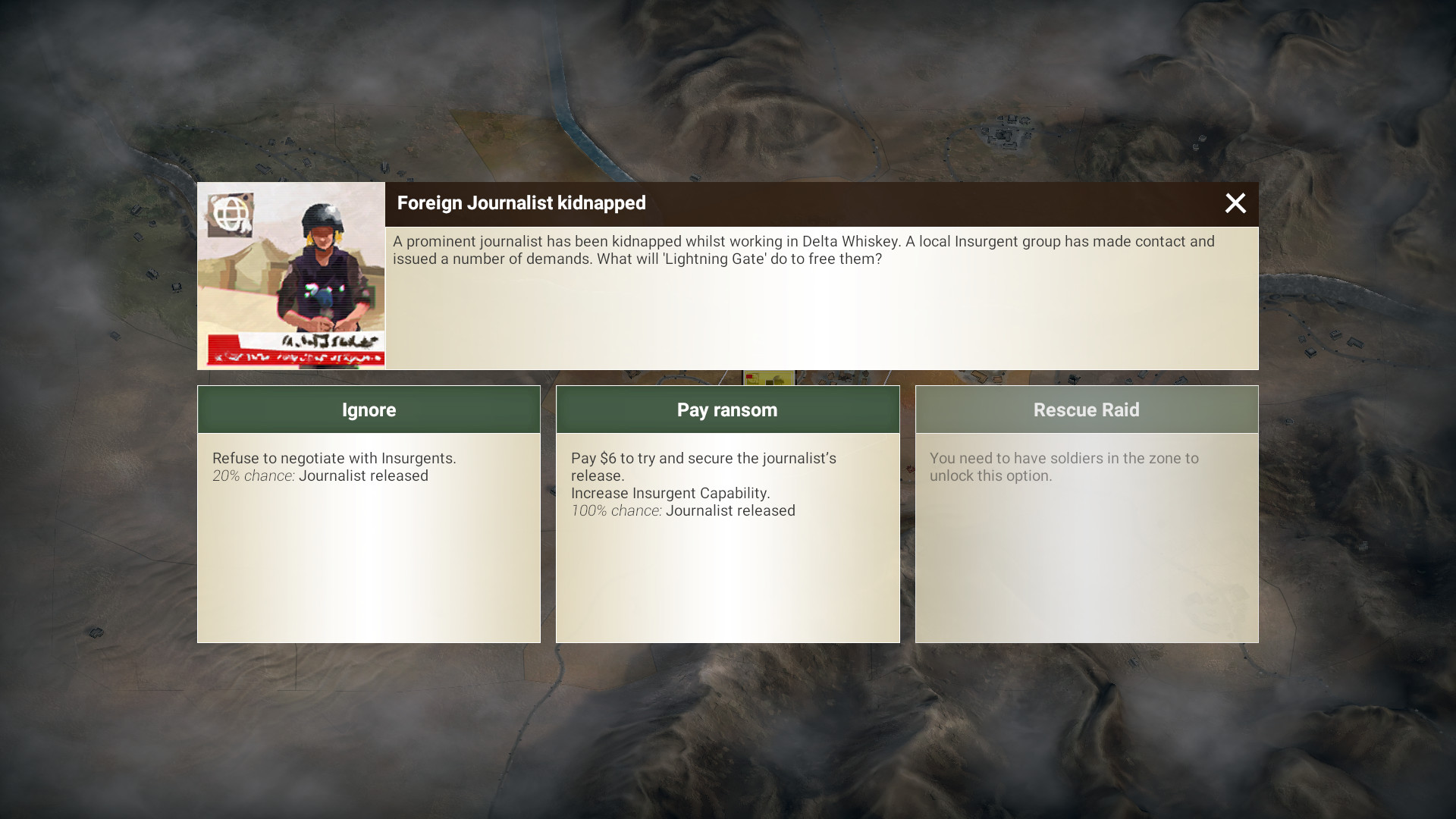 Скриншот: Rebel Inc: Escalation