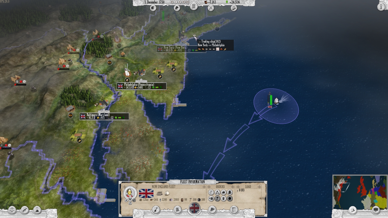 Скриншот 24: The Seven Years War (1756-1763)