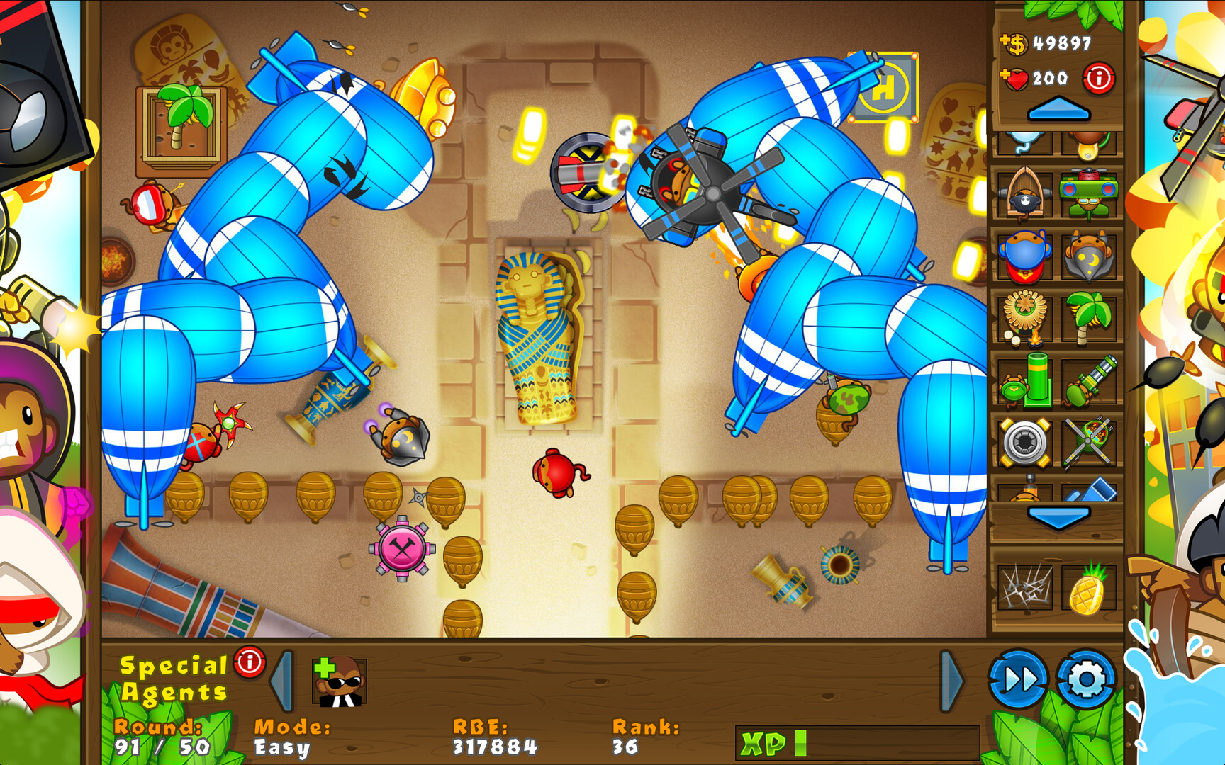 Скриншот: Bloons TD 5