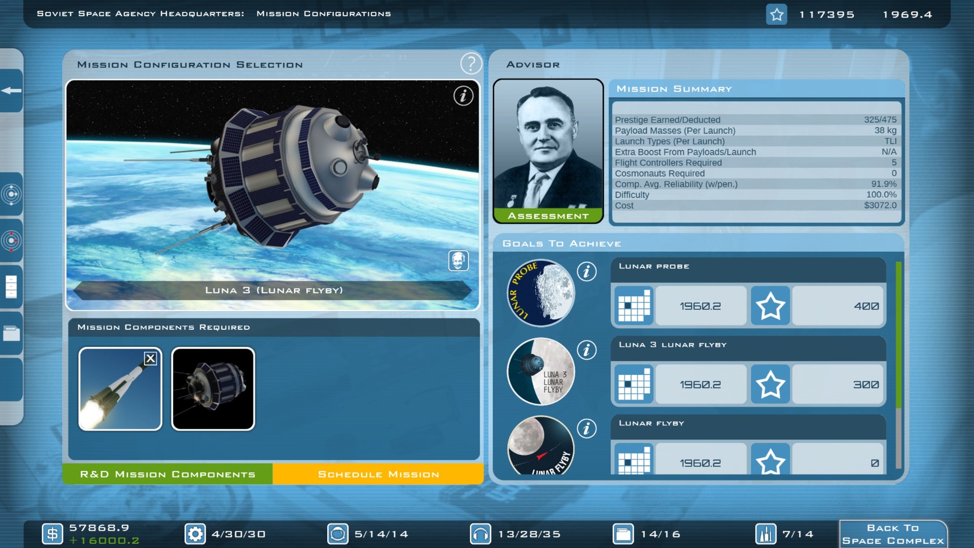 Скриншот 13: Buzz Aldrin's Space Program Manager