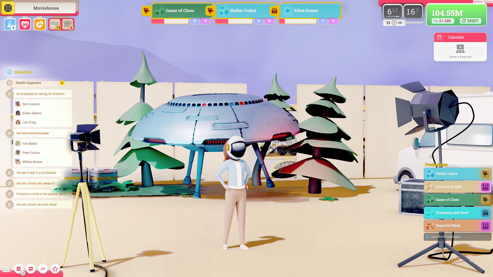 Скриншот: Moviehouse – The Film Studio Tycoon