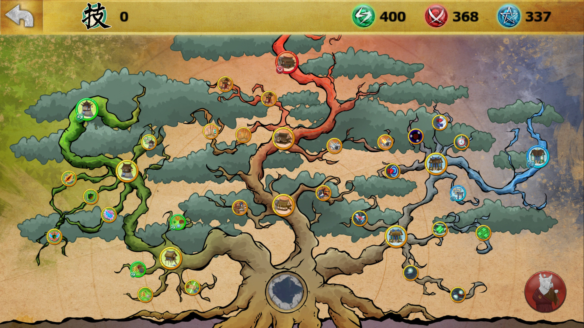 Скриншот: Ninja Cats vs Samurai Dogs