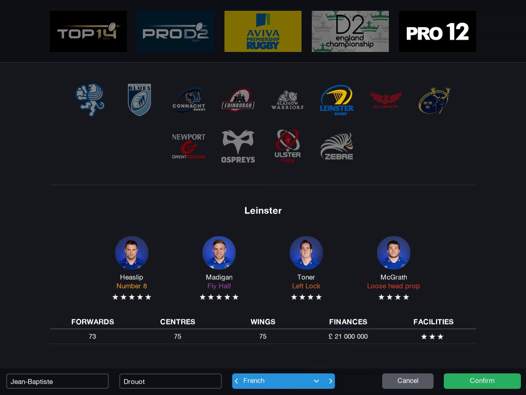 Скриншот 7: Pro Rugby Manager 2015