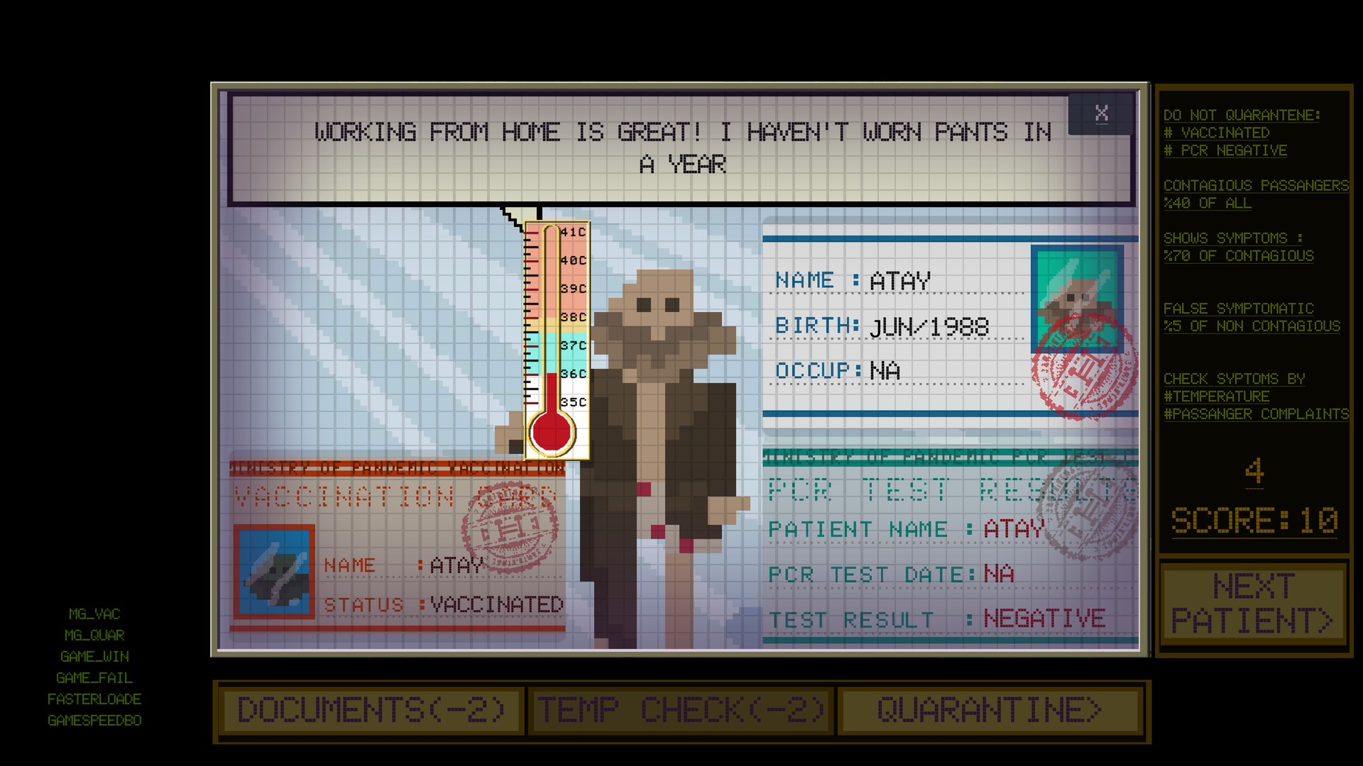 Скриншот: Ministry of Pandemic