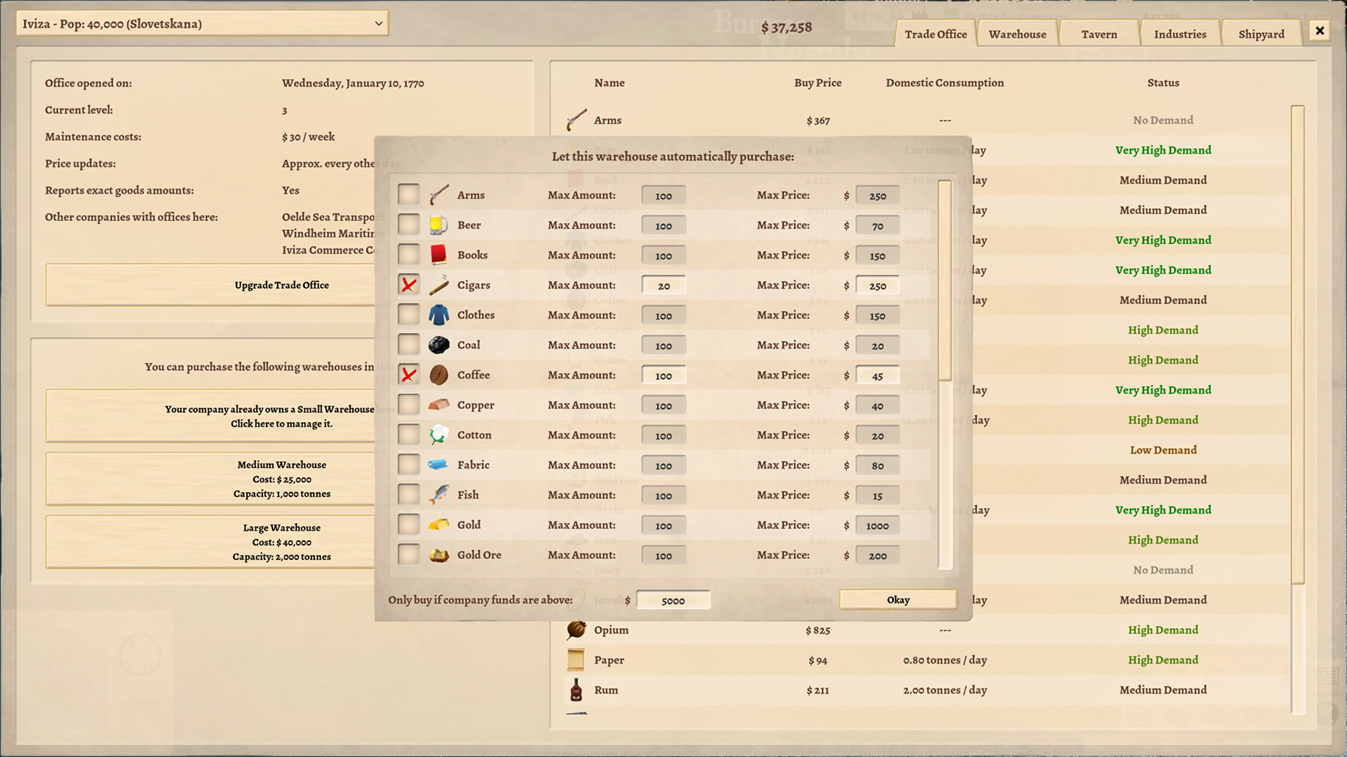 Скриншот: Winds Of Trade