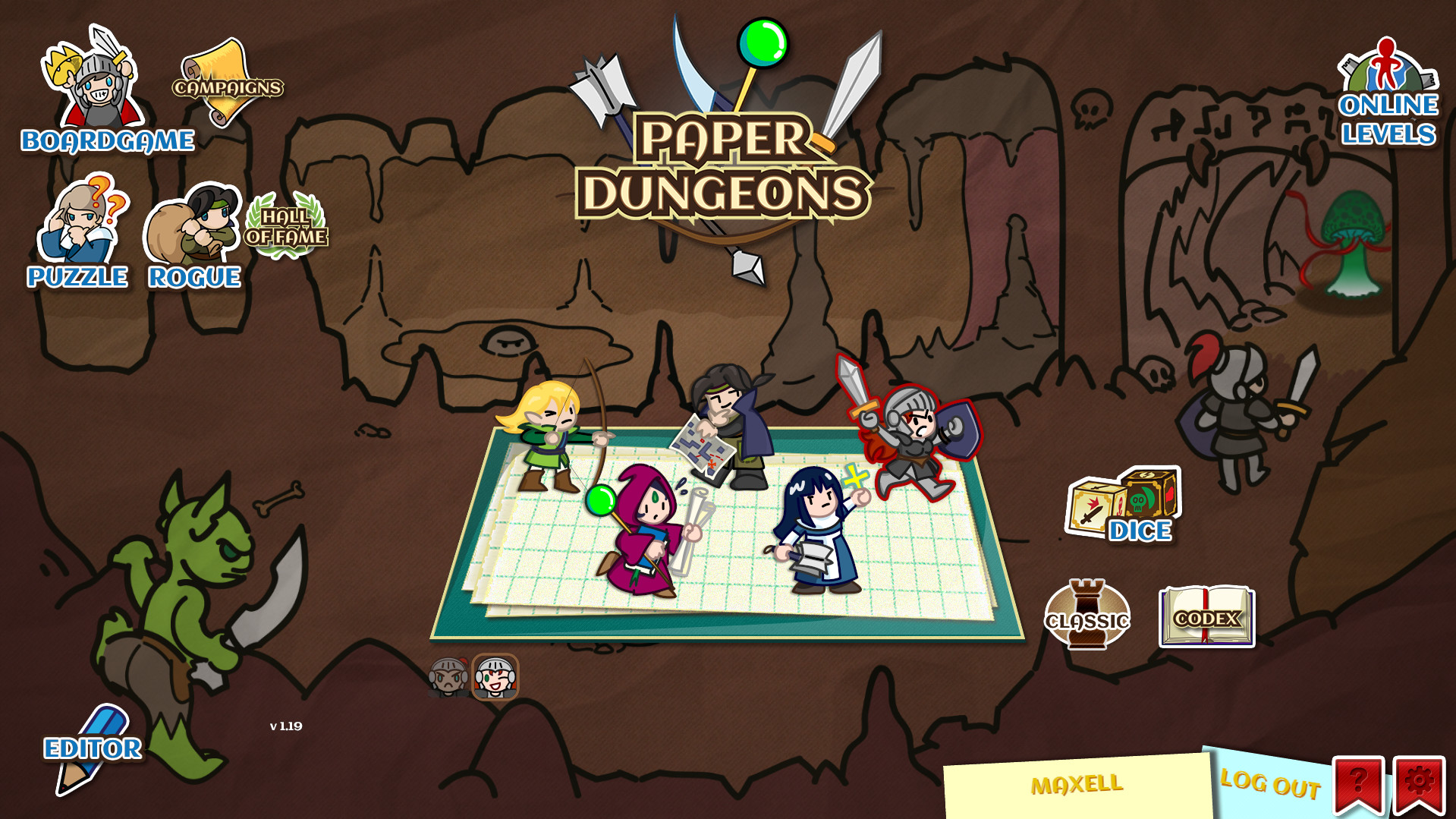 Скриншот: Paper Dungeons