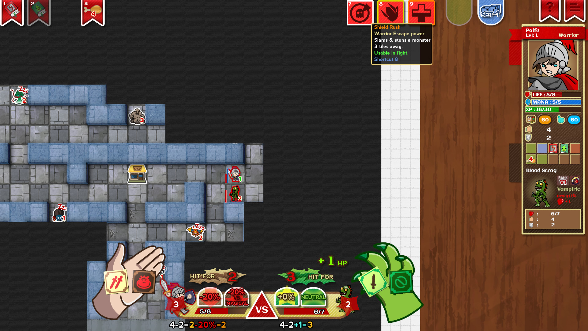 Скриншот: Paper Dungeons