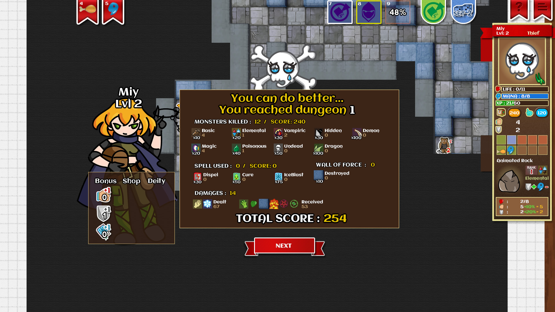 Скриншот 25: Paper Dungeons