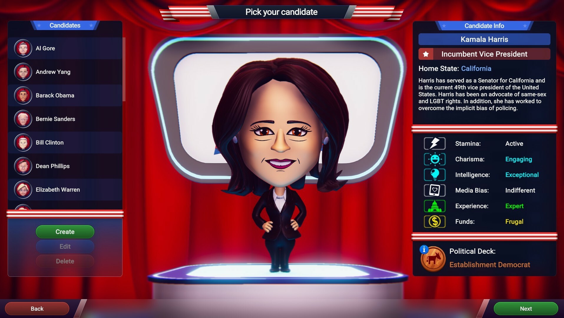 Скриншот: The Political Machine 2024