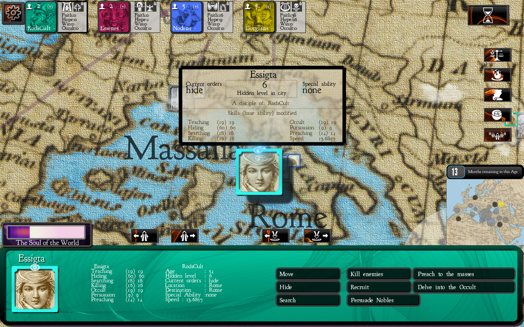 Скриншот: Cults and Daggers