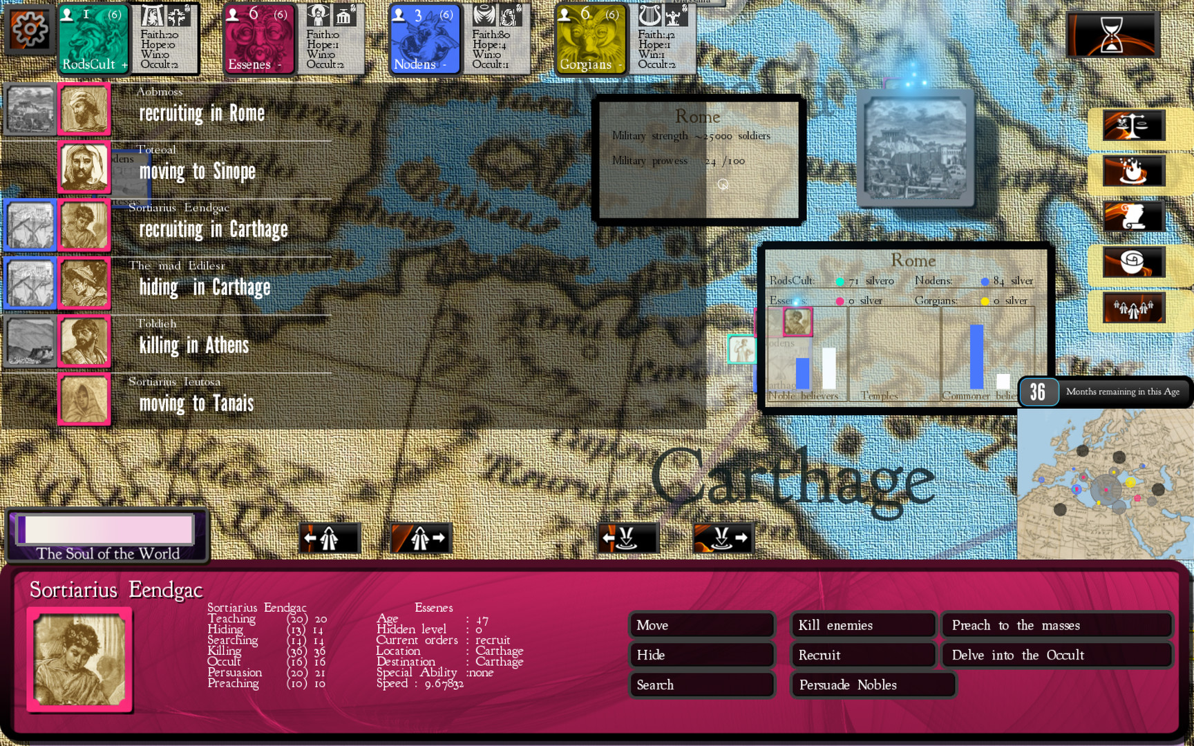 Скриншот: Cults and Daggers