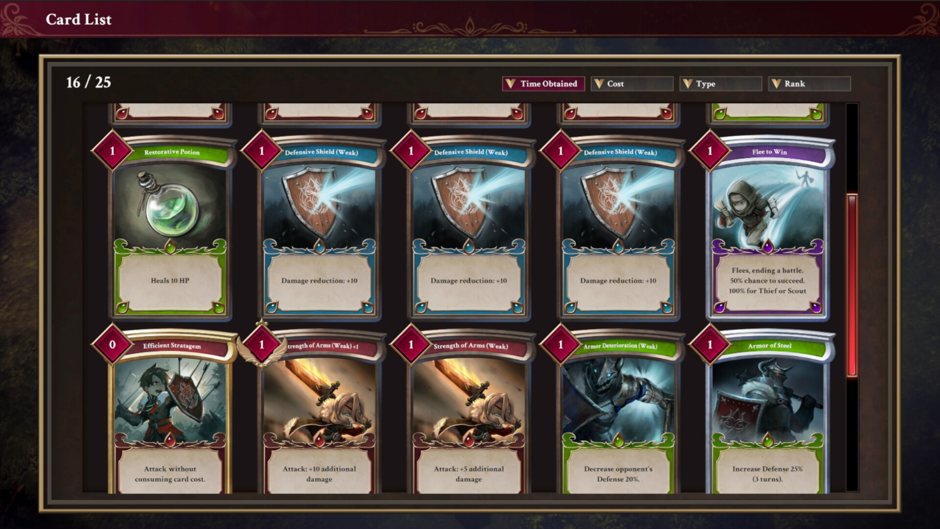 Скриншот: C.A.R.D.S. RPG: The Misty Battlefield