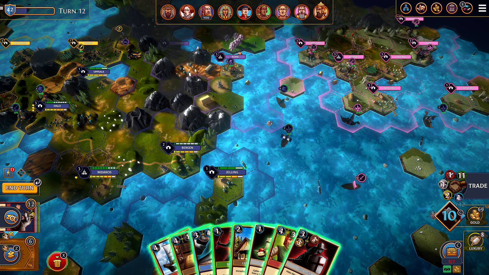 Скриншот: Hexarchy