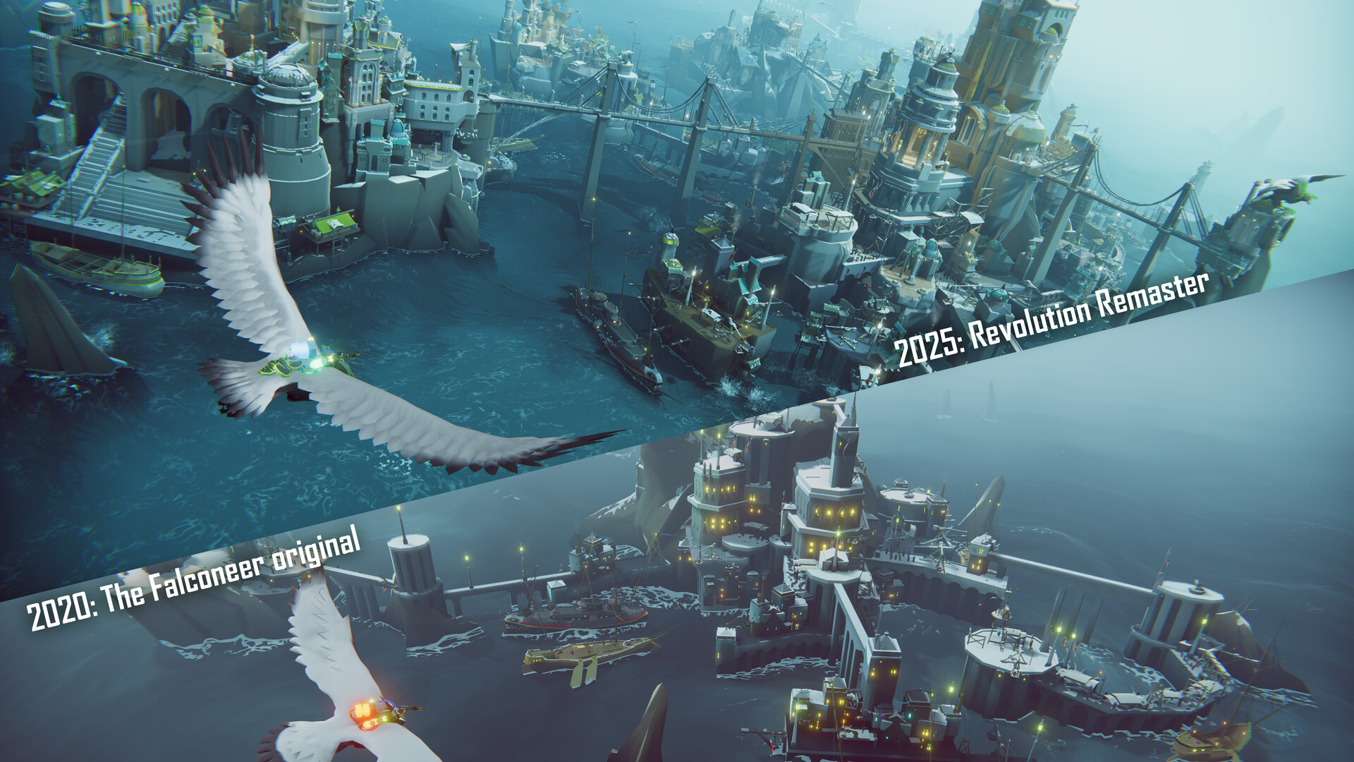 Скриншот: The Falconeer: Revolution Remaster