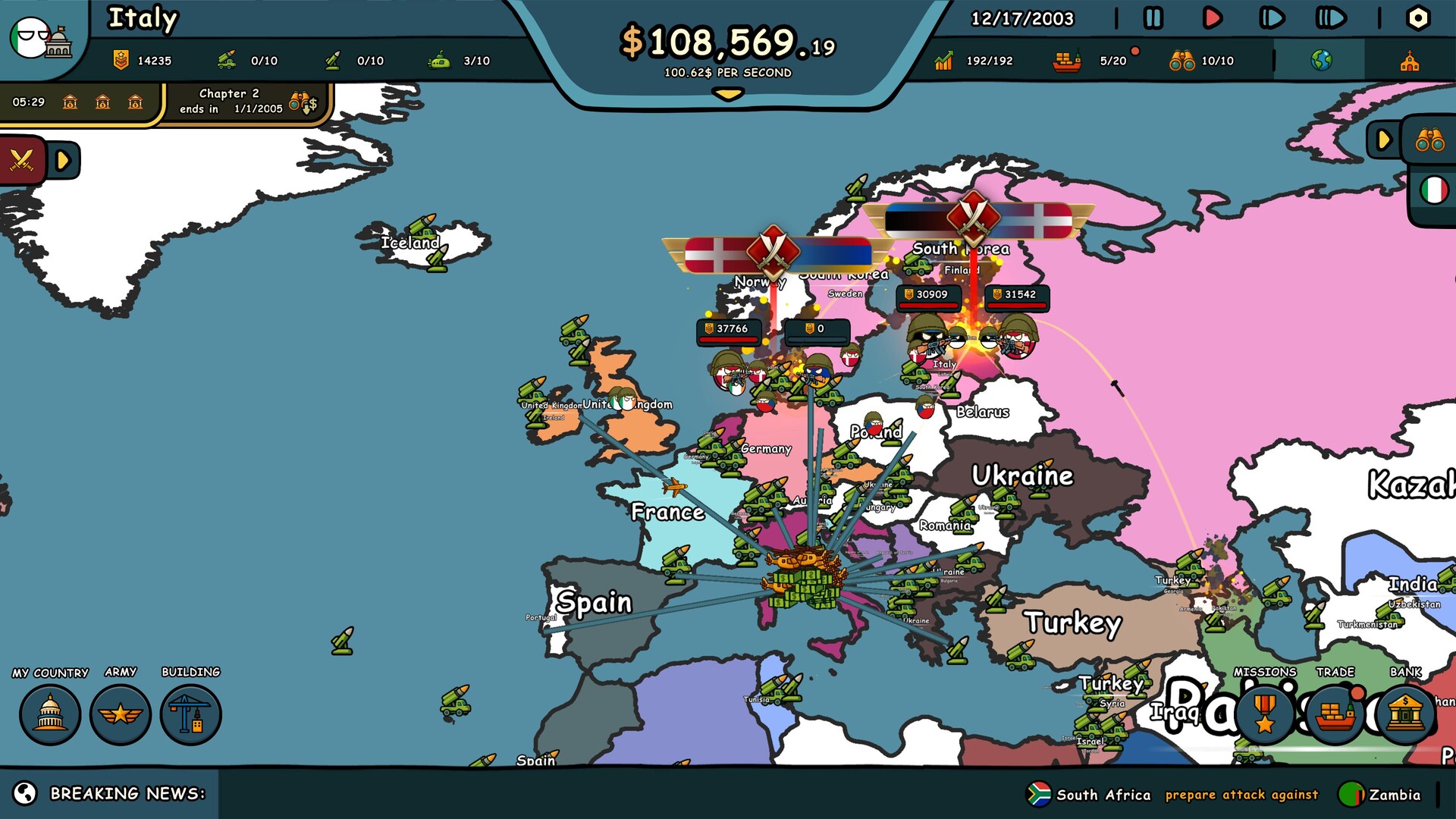 Скриншот: Countryballs: Power Protocol