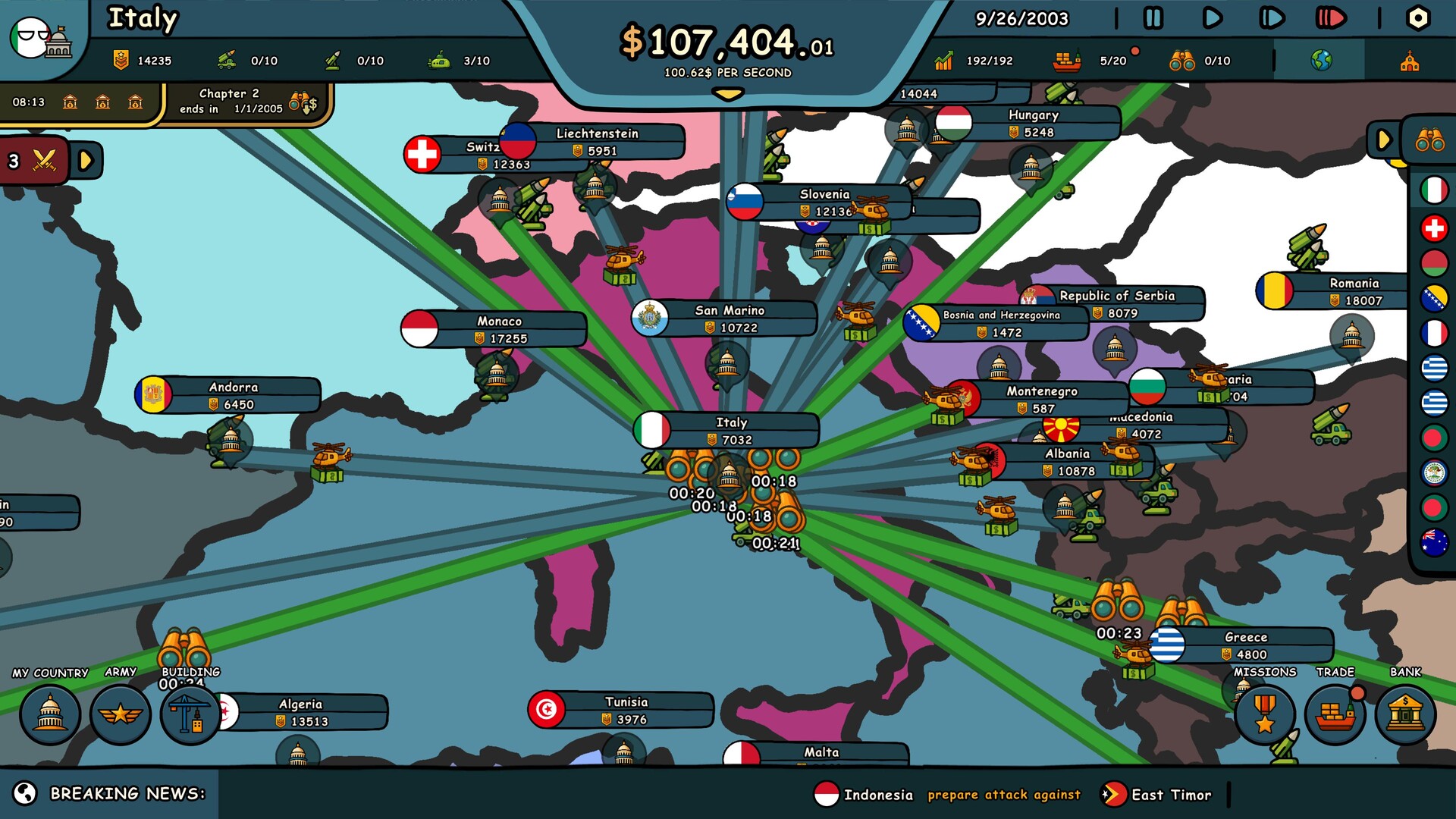 Скриншот: Countryballs: Power Protocol