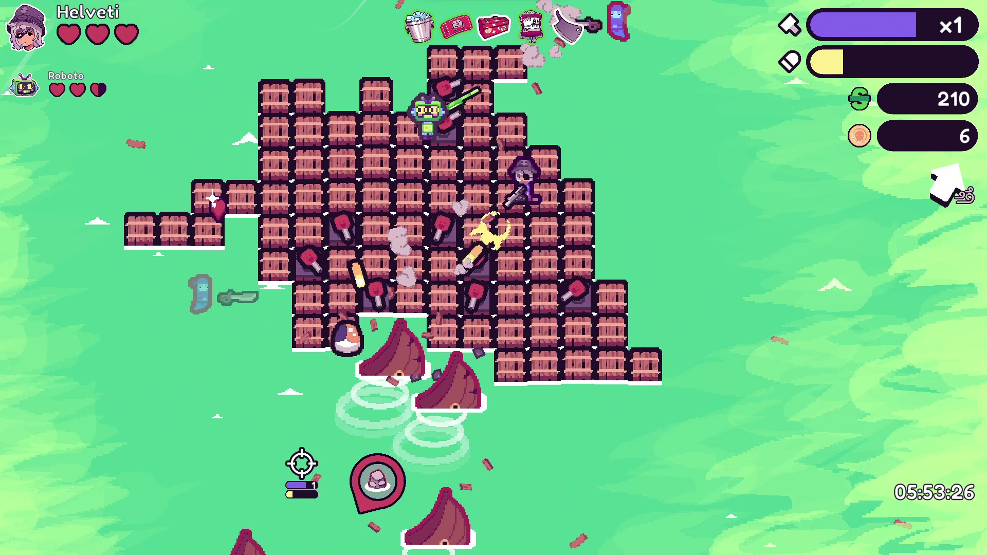 Скриншот: Super Raft Boat Together