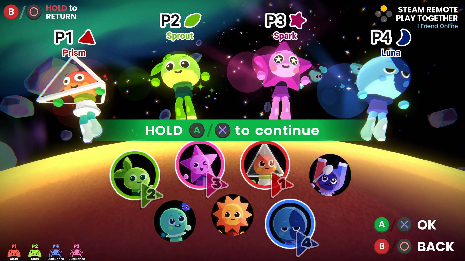 Скриншот: Which Way Up: Galaxy Games