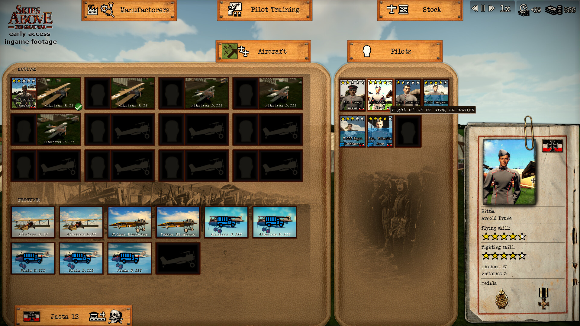 Скриншот: Skies above the Great War