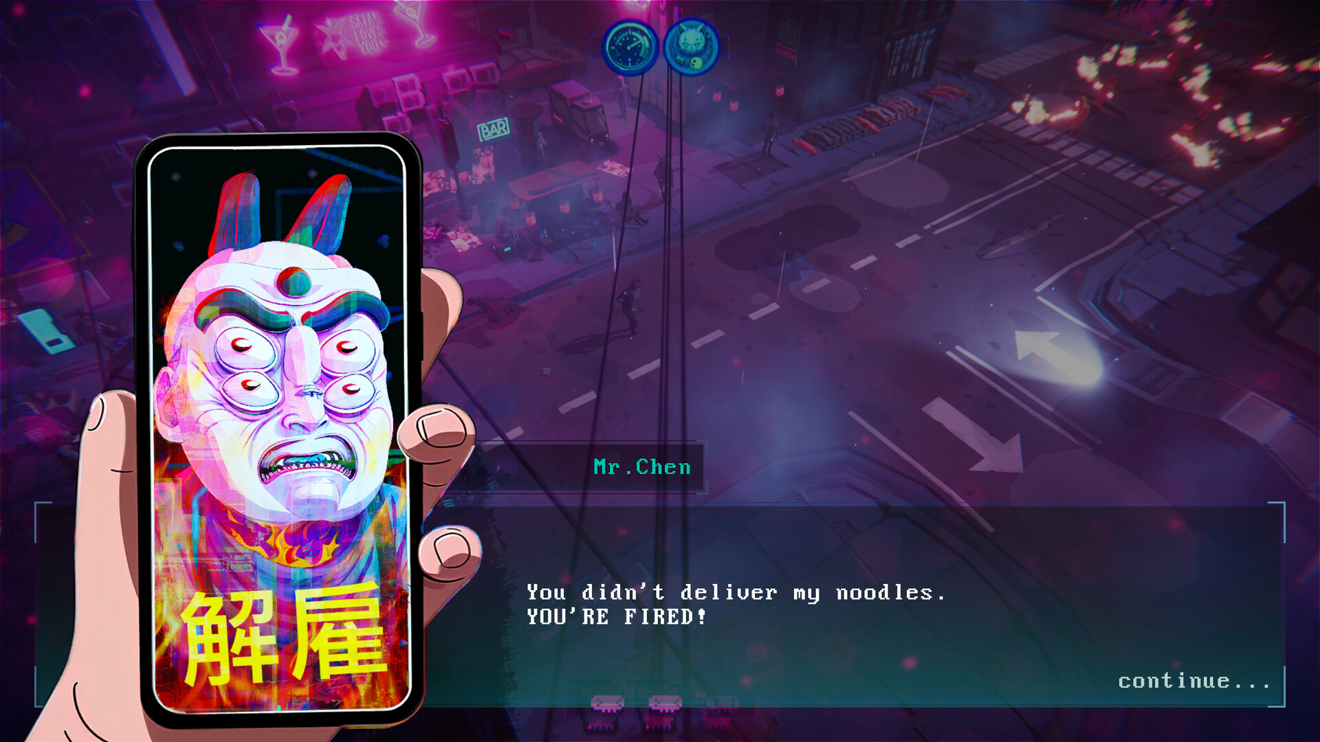 Скриншот: Death Noodle Delivery