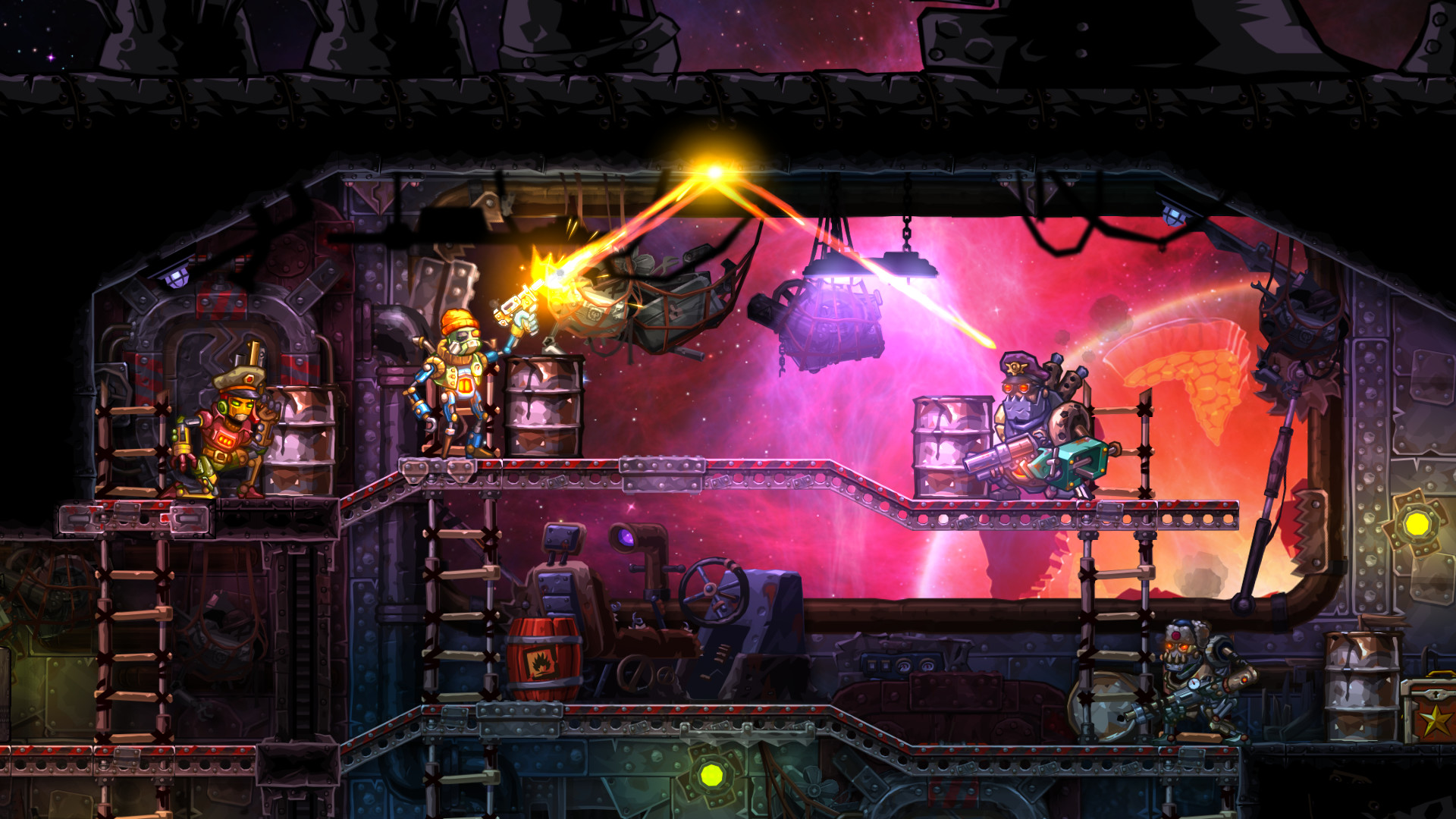 Скриншот: SteamWorld Heist