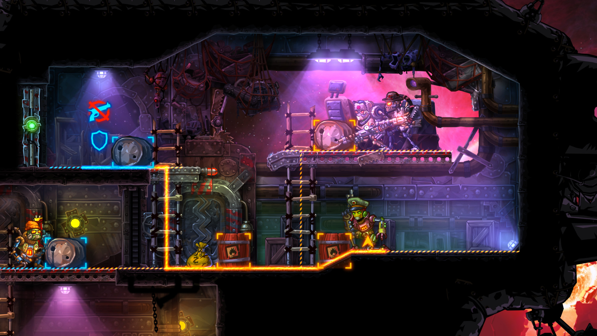 Скриншот: SteamWorld Heist