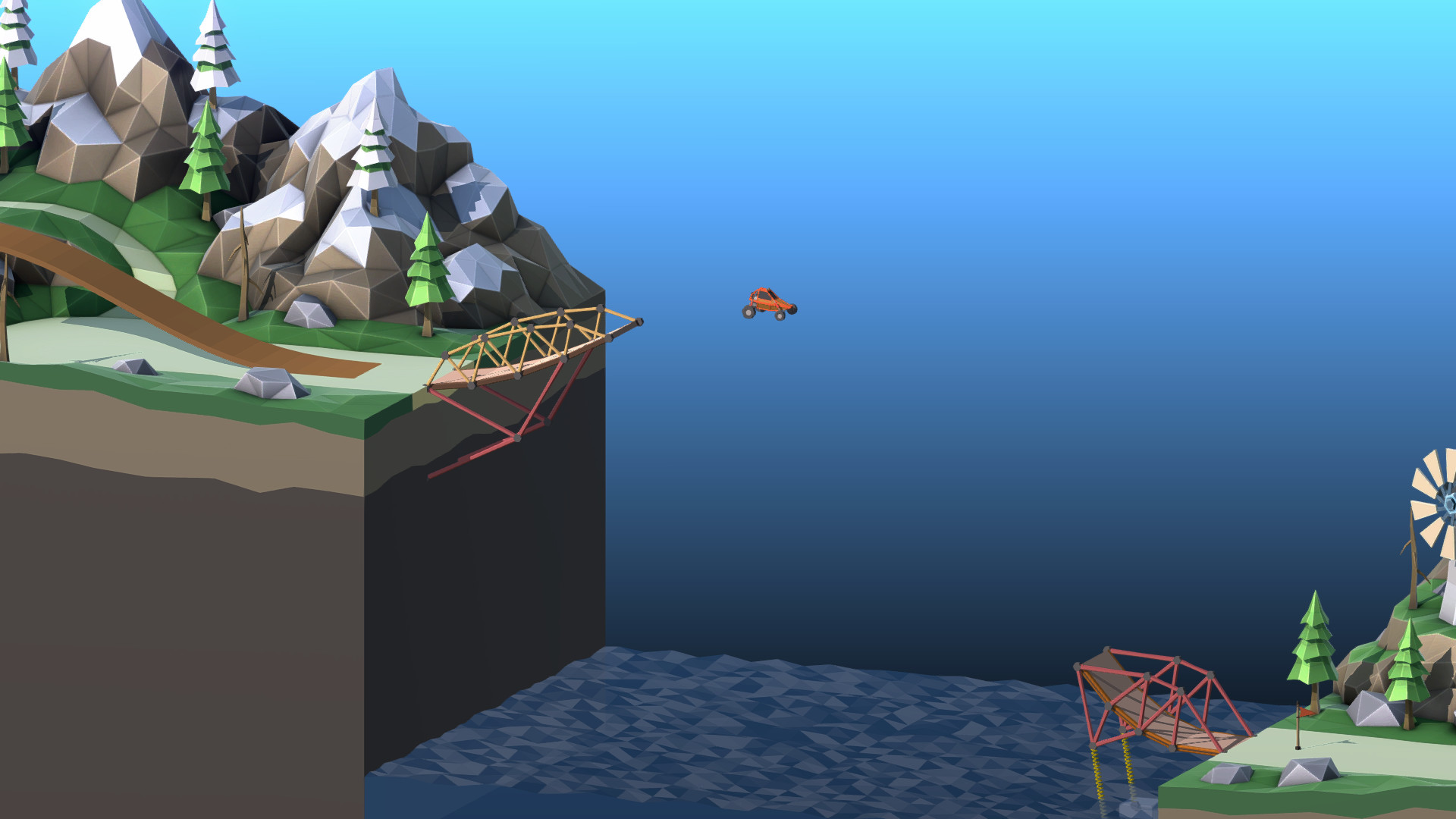 Скриншот: Poly Bridge 2
