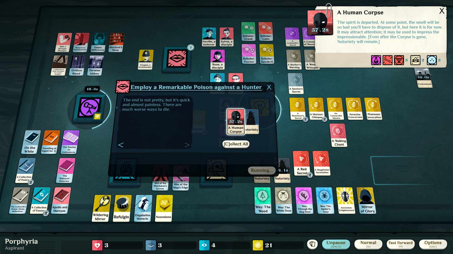 Скриншот: Cultist Simulator