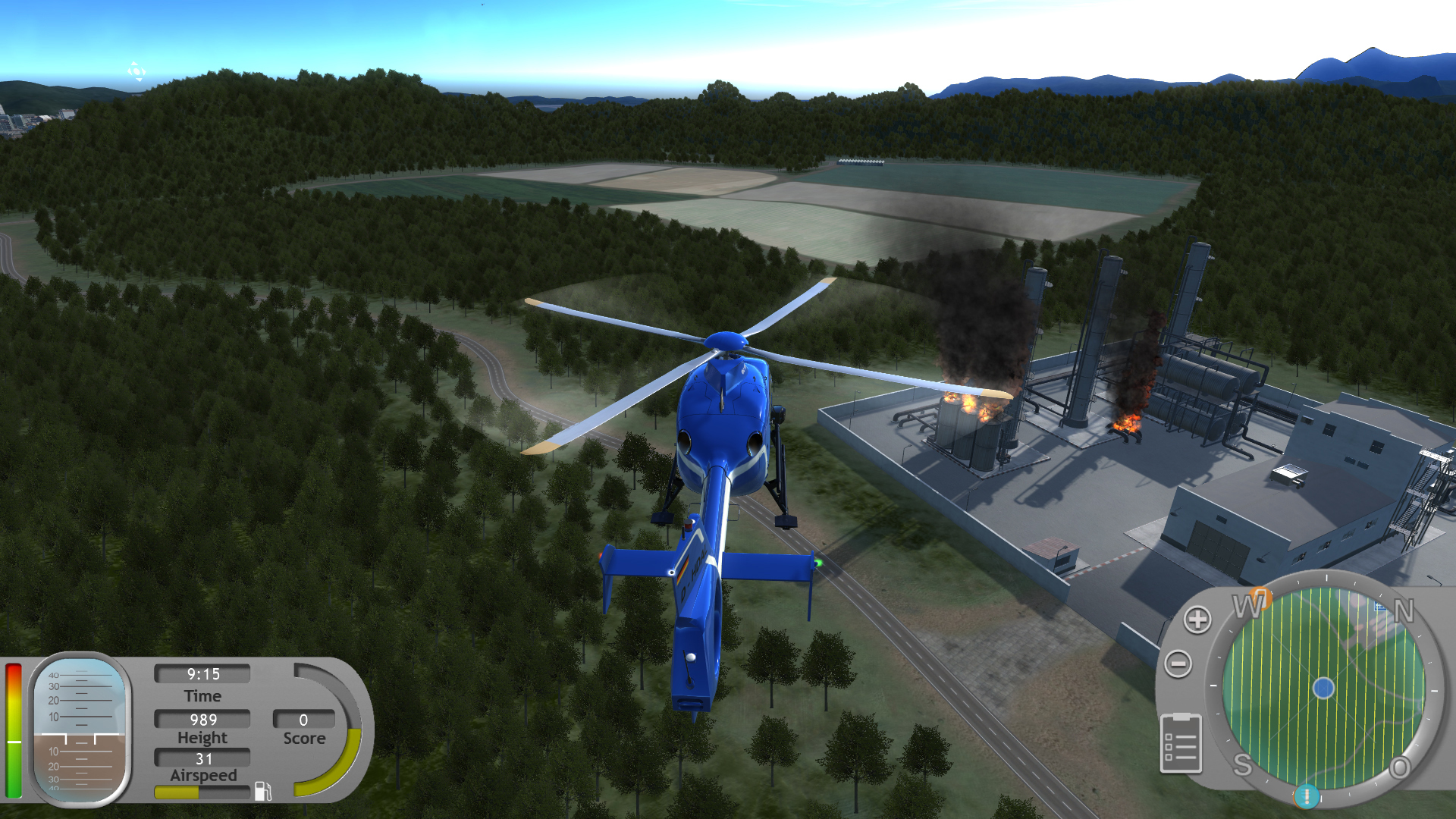 Скриншот: Police Helicopter Simulator