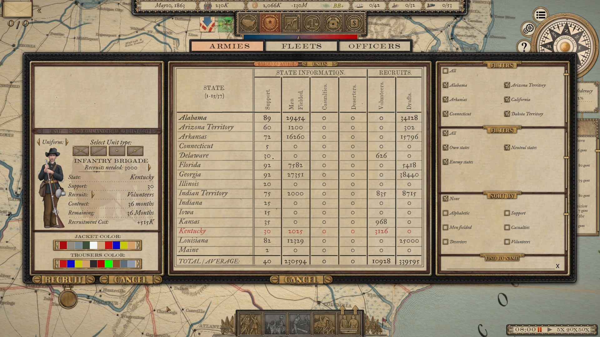 Скриншот 14: Grand Tactician: The Civil War (1861-1865)