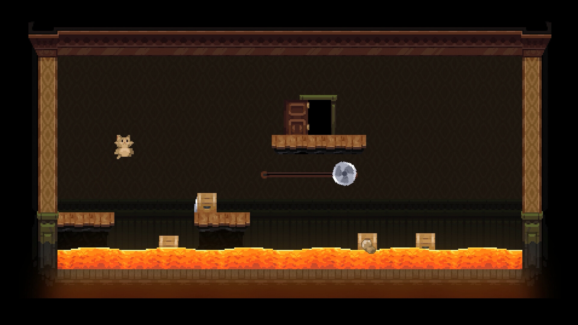 Скриншот: Backrooms Cats and Lava