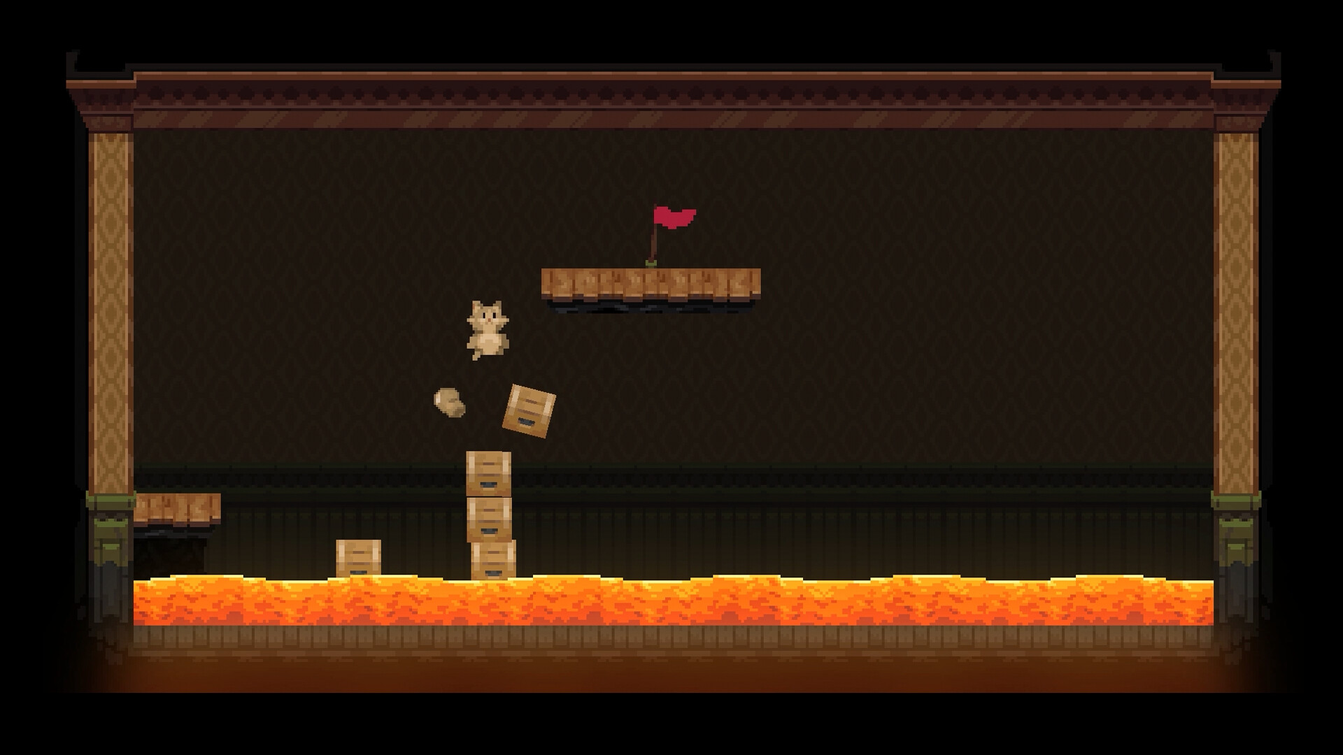 Скриншот: Backrooms Cats and Lava