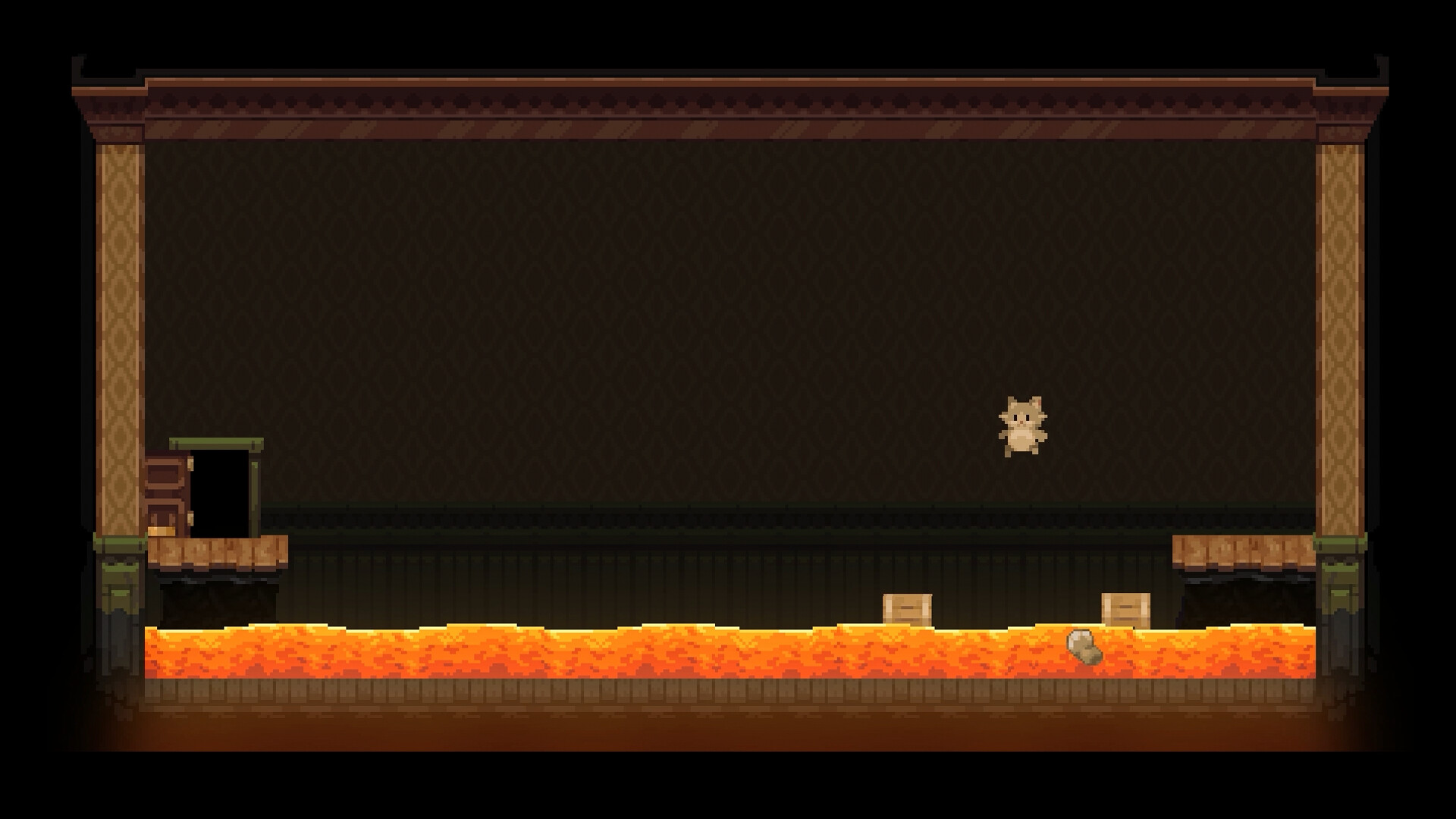 Скриншот: Backrooms Cats and Lava