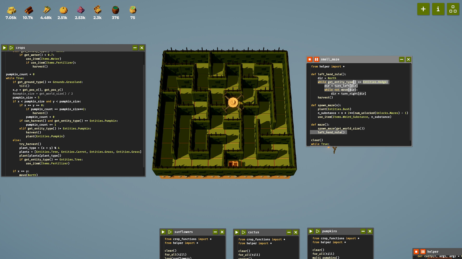 Скриншот: The Farmer Was Replaced